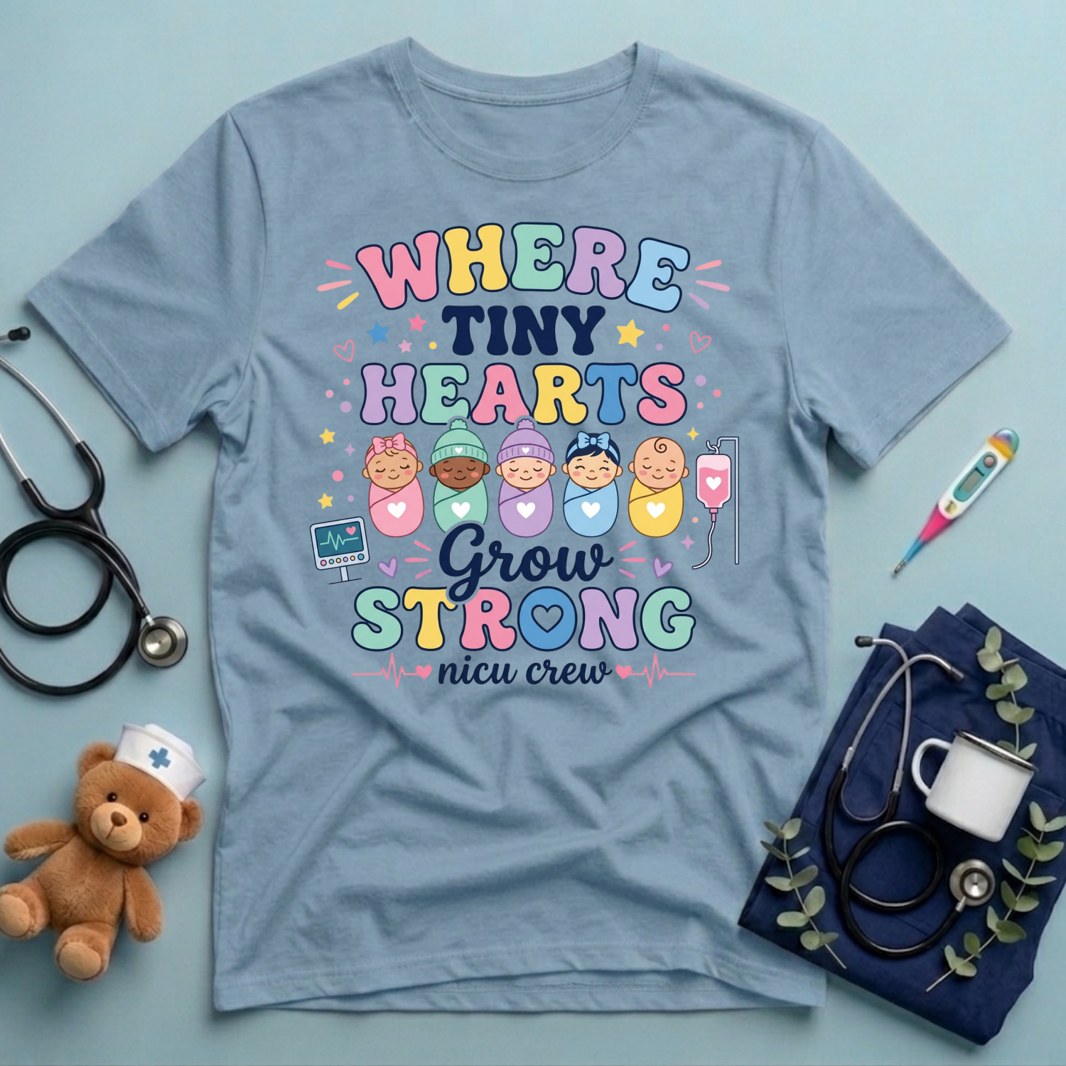 Where Tiny Hearts Grow Strong T-Shirt
