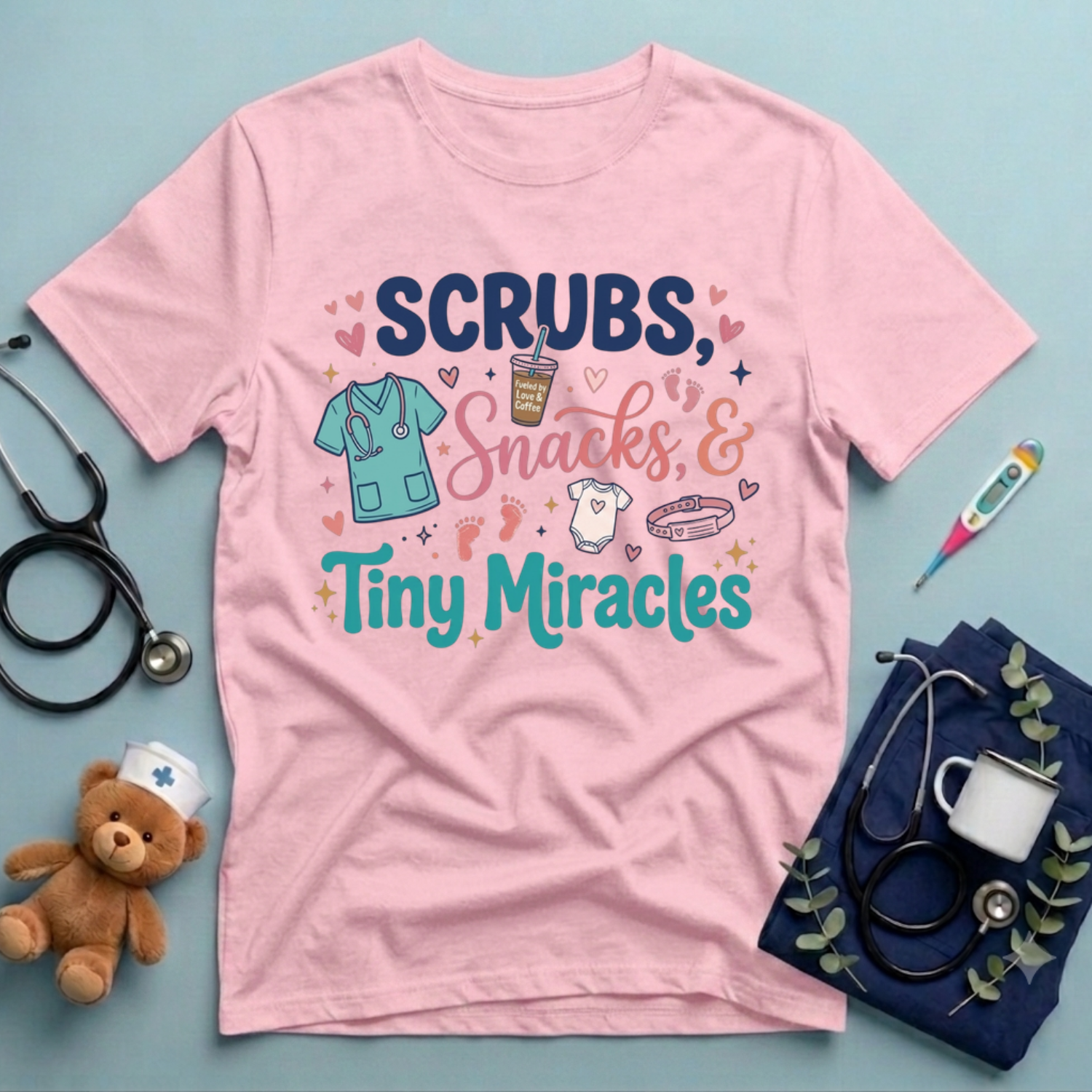 Scrubs & Tiny Miracles NICU T-Shirt