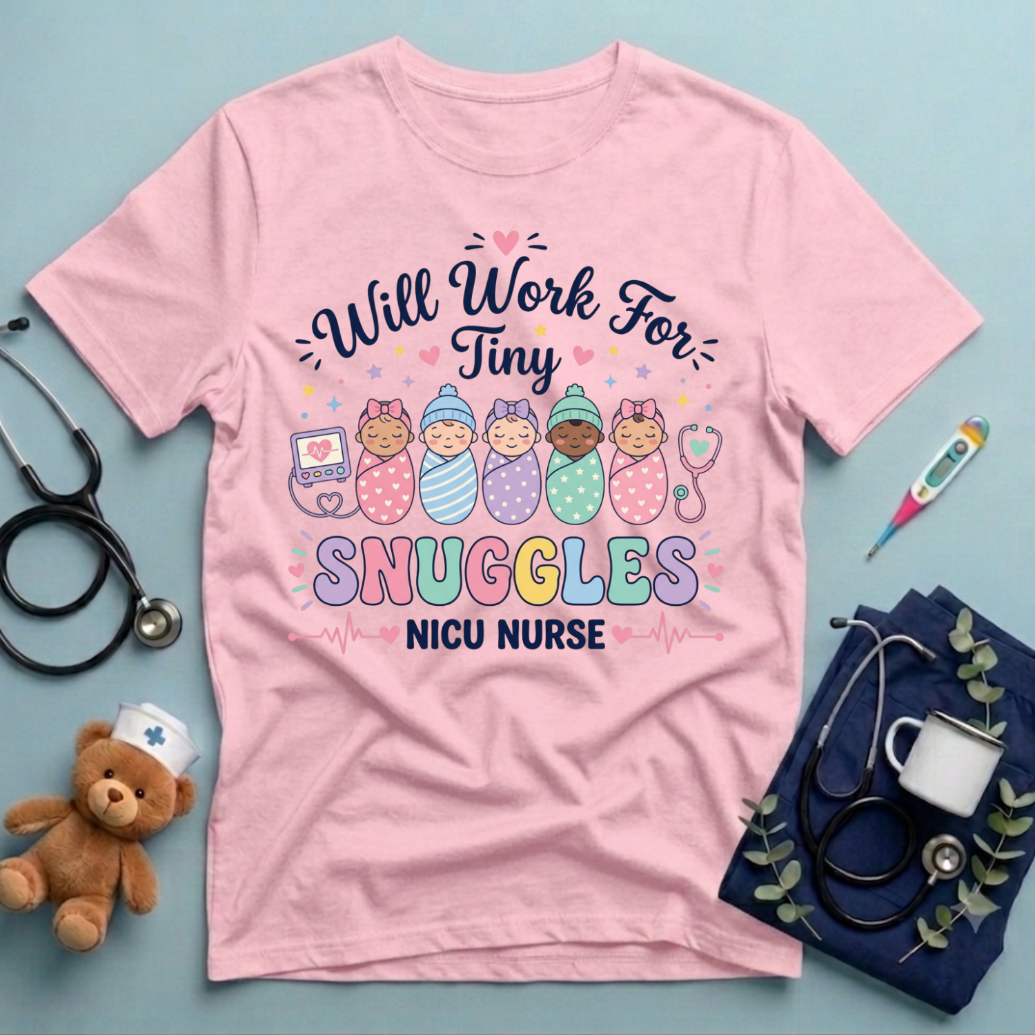 Will Work For Snuggles T-Shirt