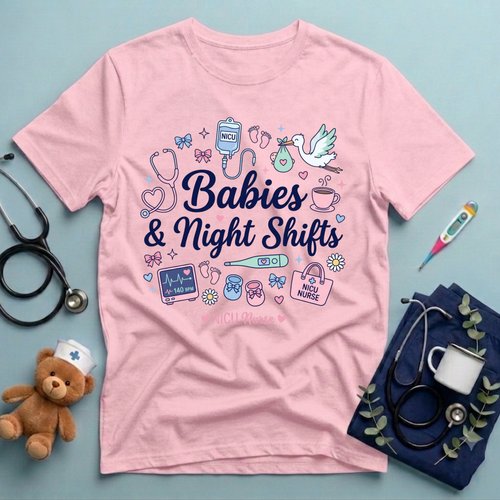 Babies & Night Shifts NICU T-Shirt