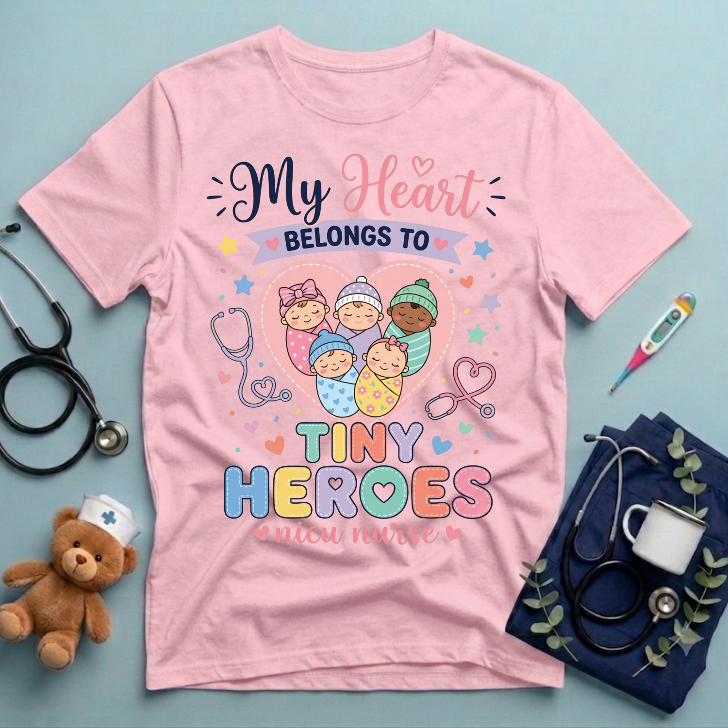My Heart Belongs to Tiny Heroes T-Shirt