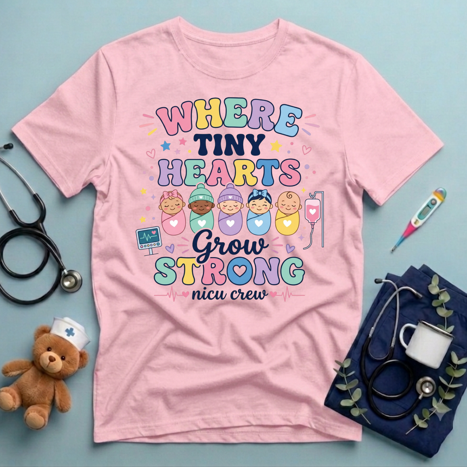 Where Tiny Hearts Grow Strong T-Shirt