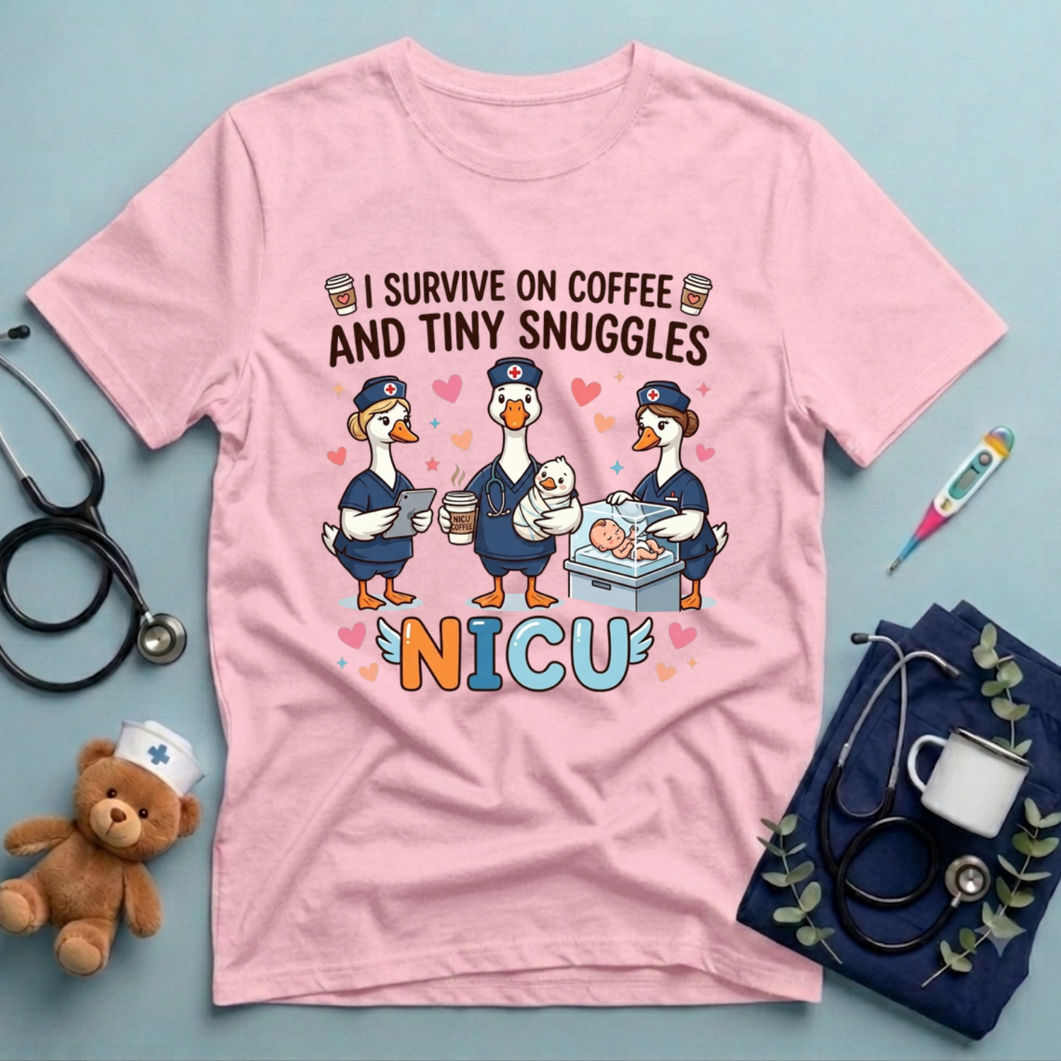 Funny NICU Nurse Gift T-Shirt