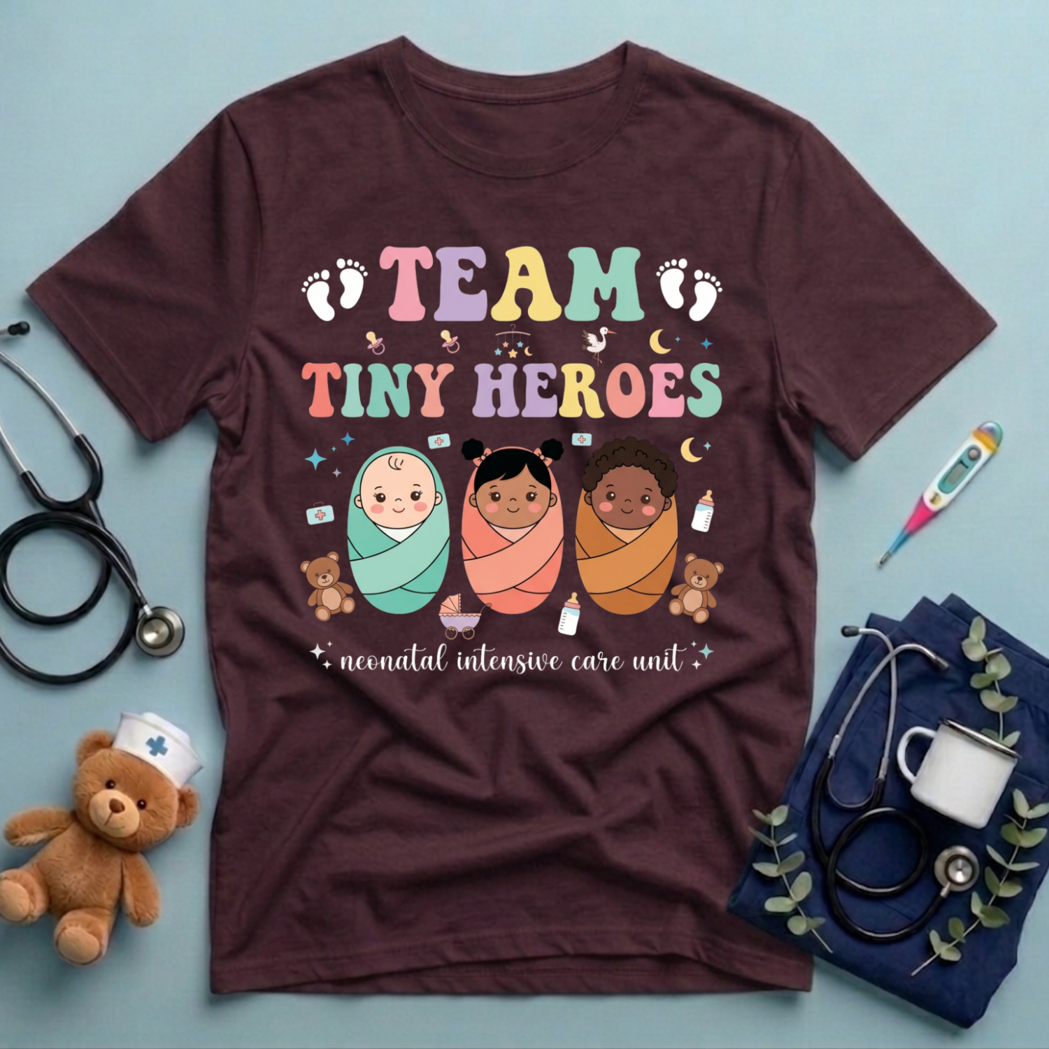 Team Tiny Heroes NICU T-Shirt