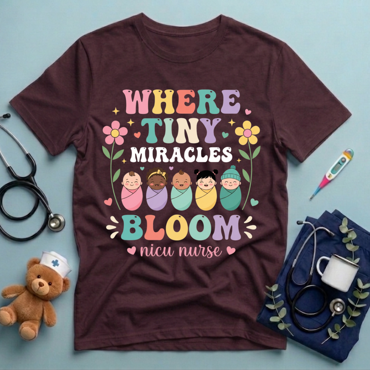 Where Tiny Miracles Bloom T-Shirt