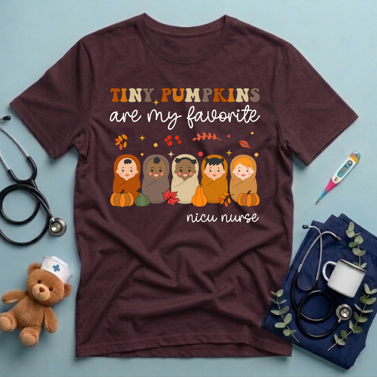 Tiny Pumpkins NICU Fall T-Shirt