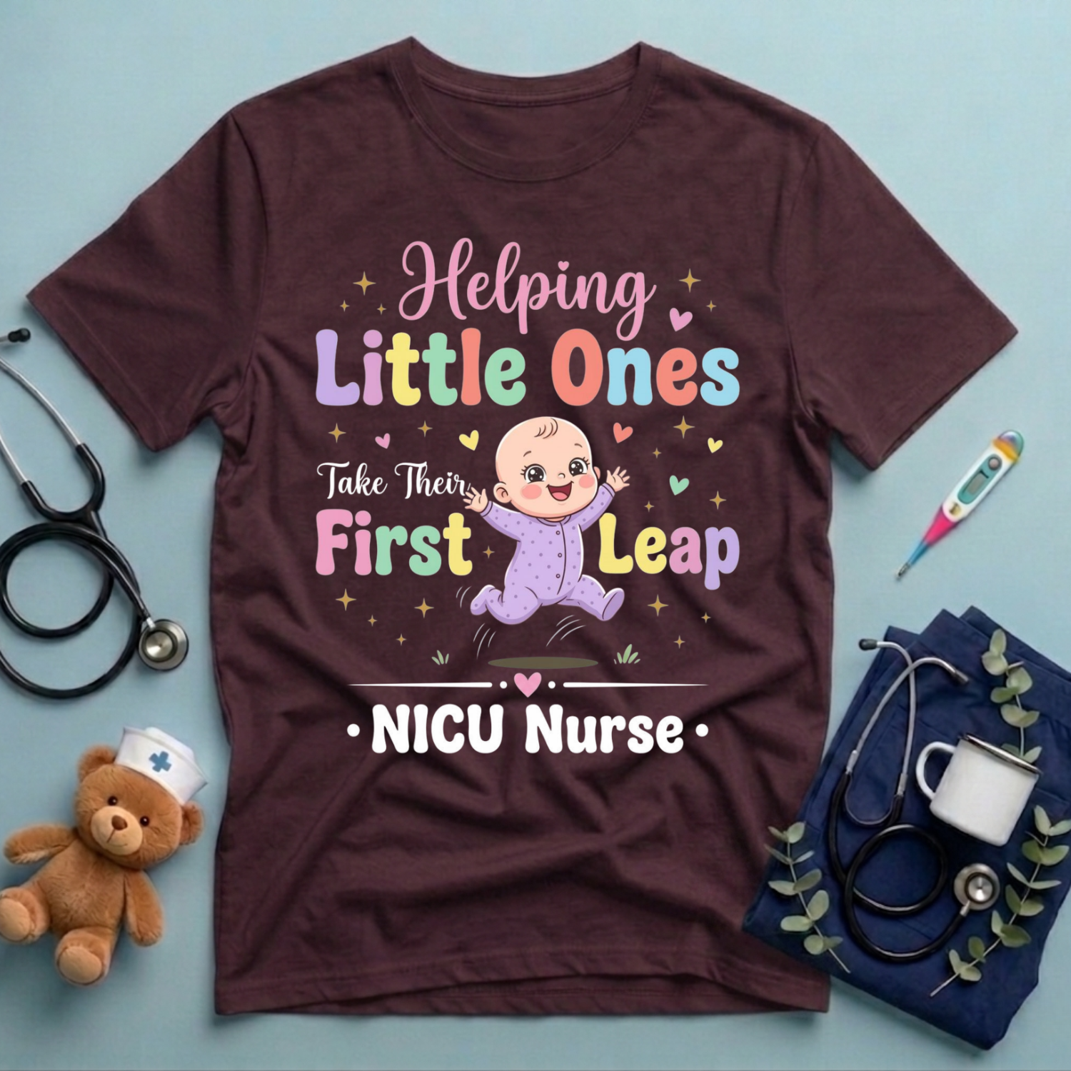 NICU Nurse Helping Little Ones T-Shirt