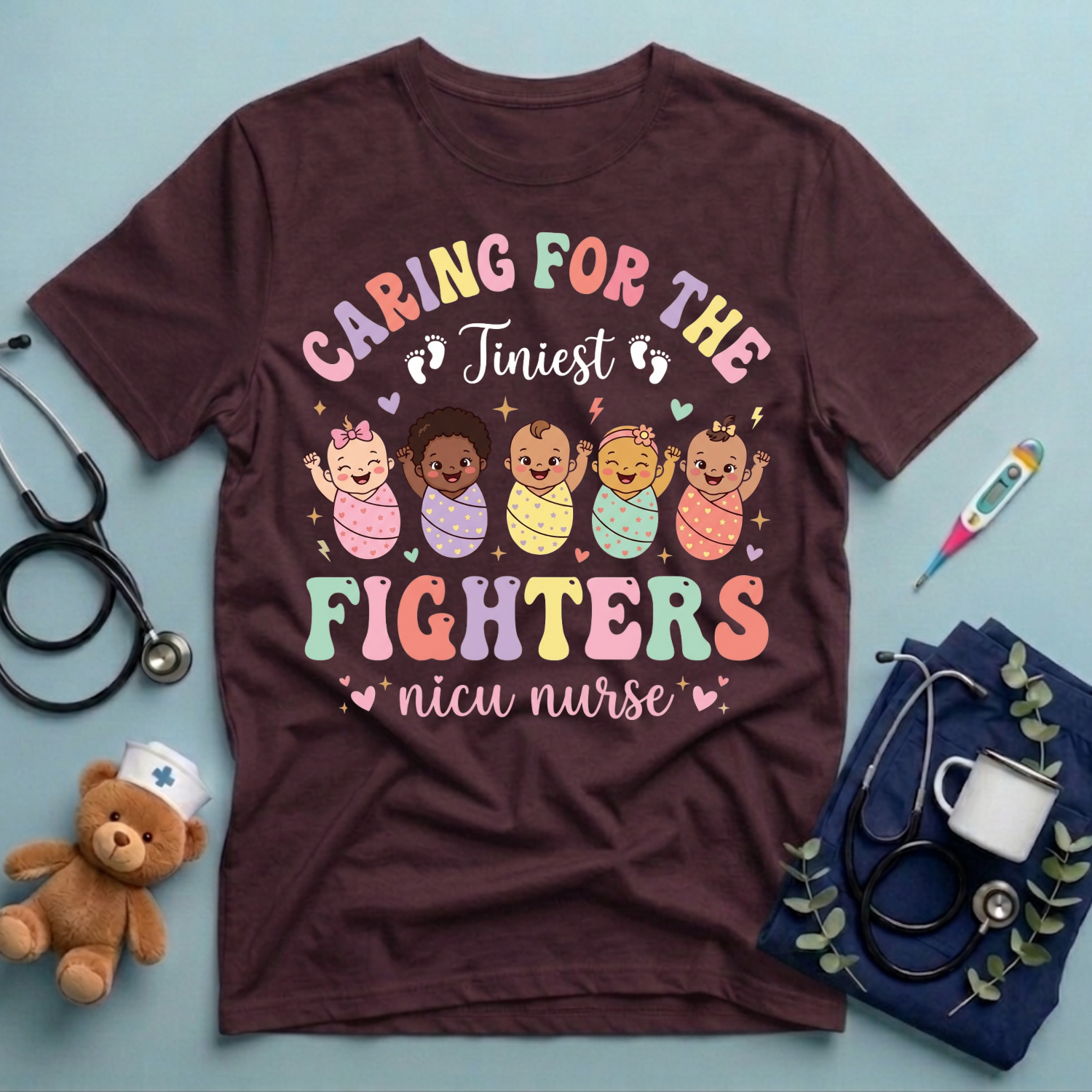 Caring For the Tiniest Fighters T-Shirt