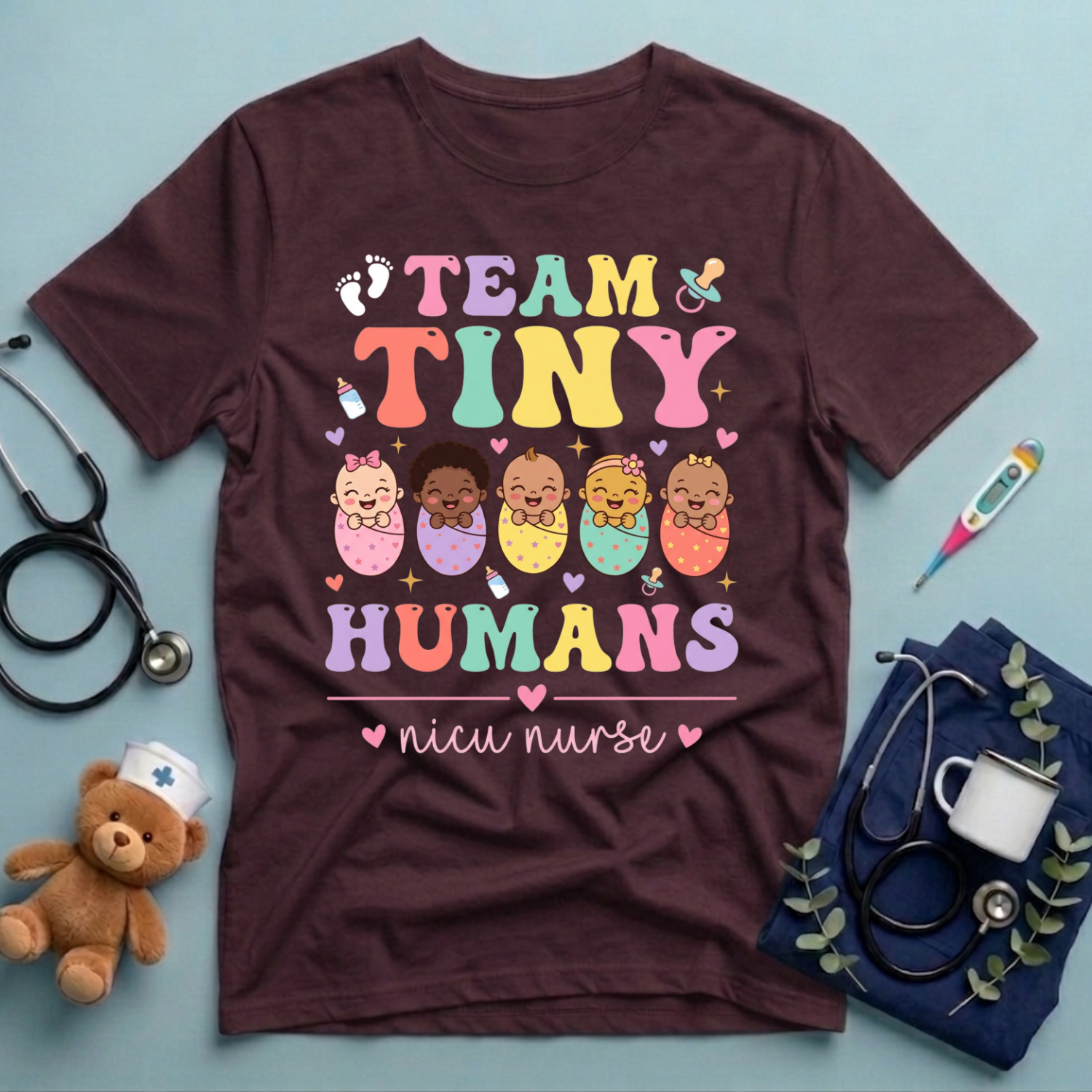 Team Tiny Humans nicu T-Shirt