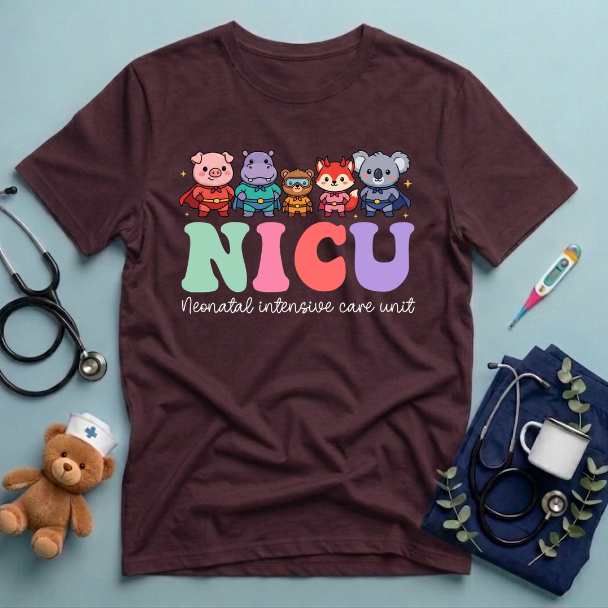 Superheroes Nicu Nurse T-Shirt