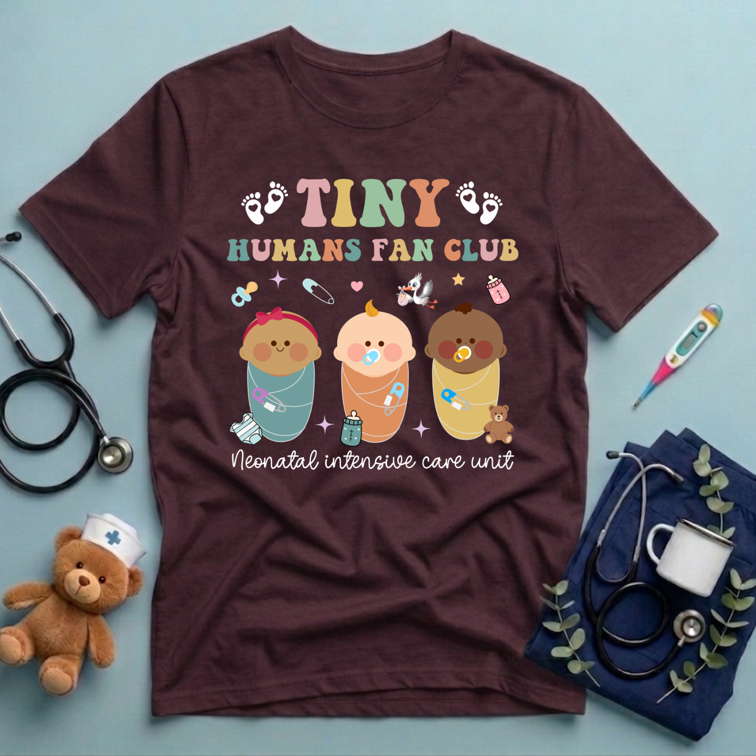 Tiny Humans Fan Club NICU T-Shirt