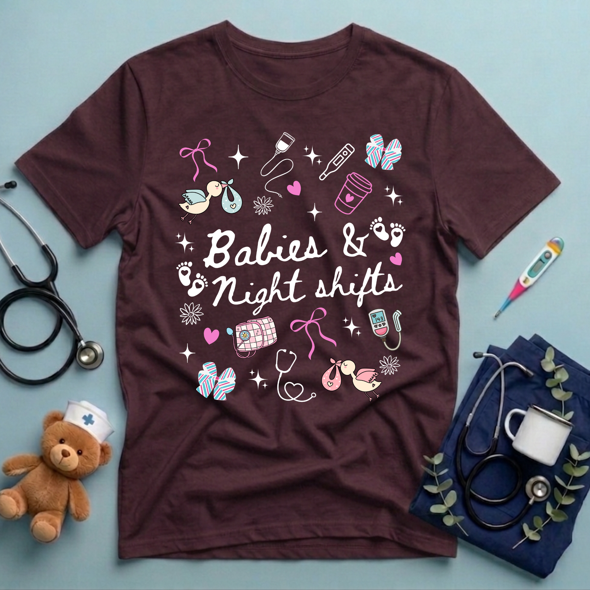 Babies Night Shifts NICU T-Shirt