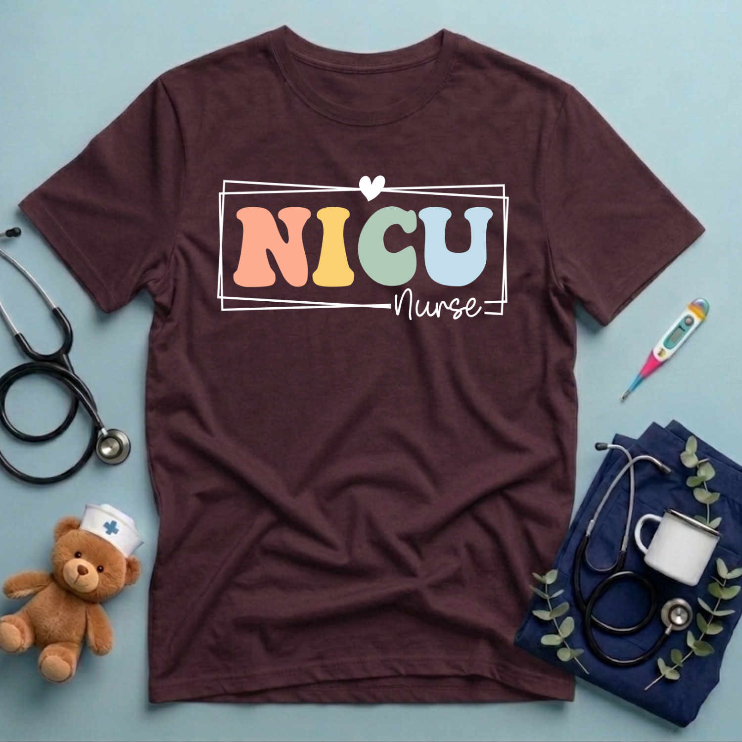 Retro NICU Gift For Nurse T-Shirt