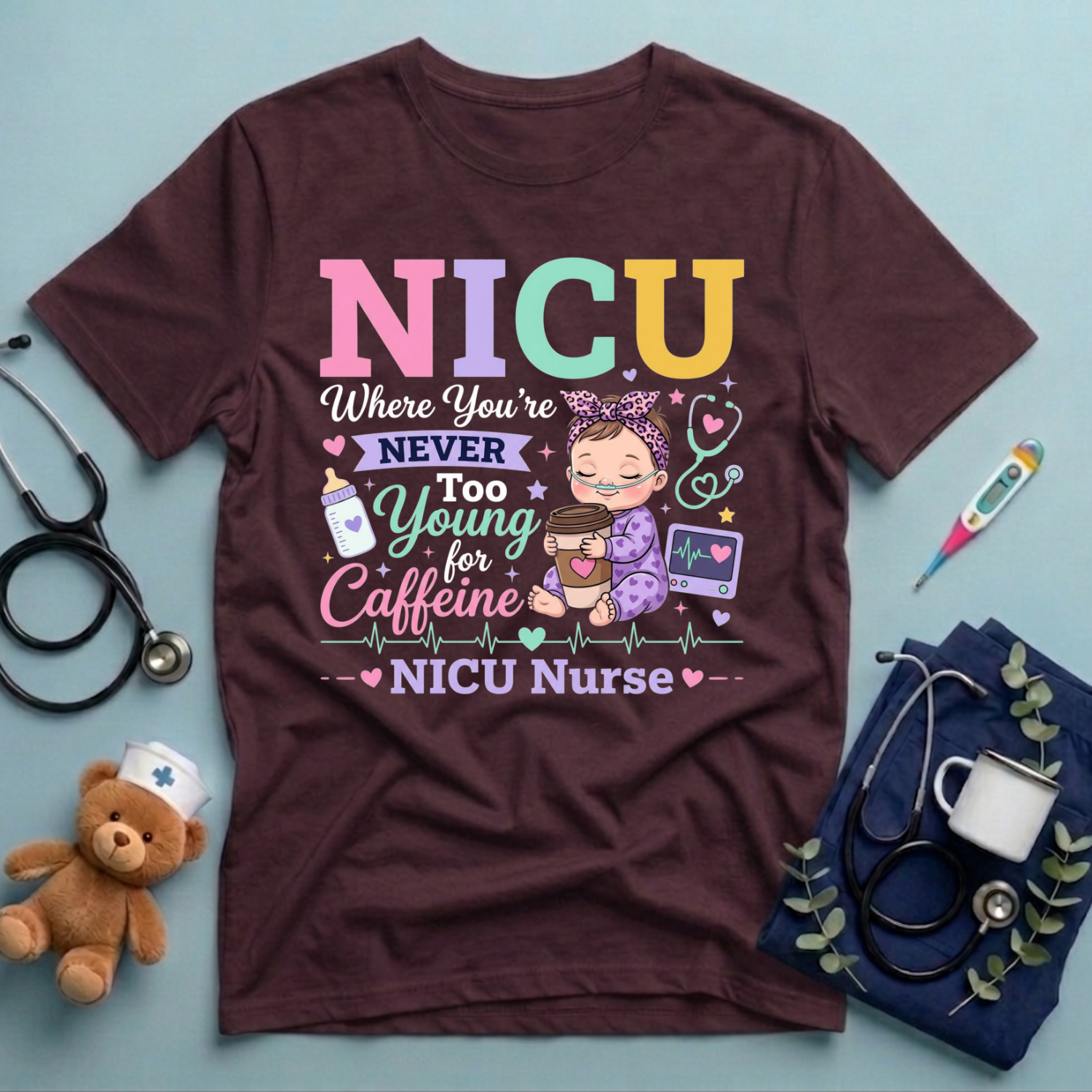 Never Too Young For Caffeine T-Shirt