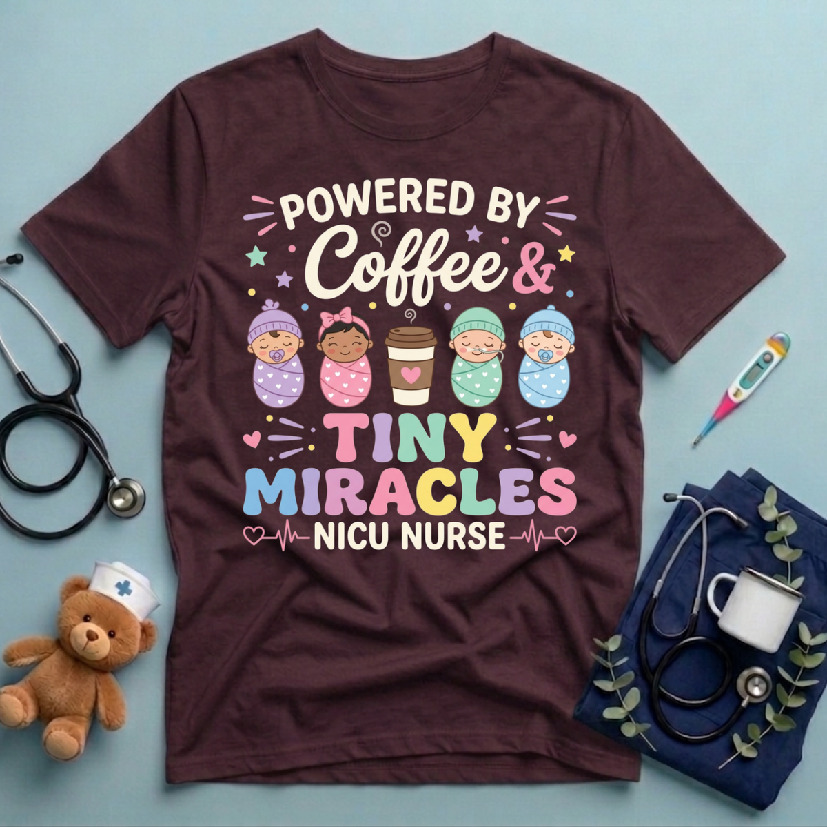 Powered By Coffee & Miracles T-Shirt