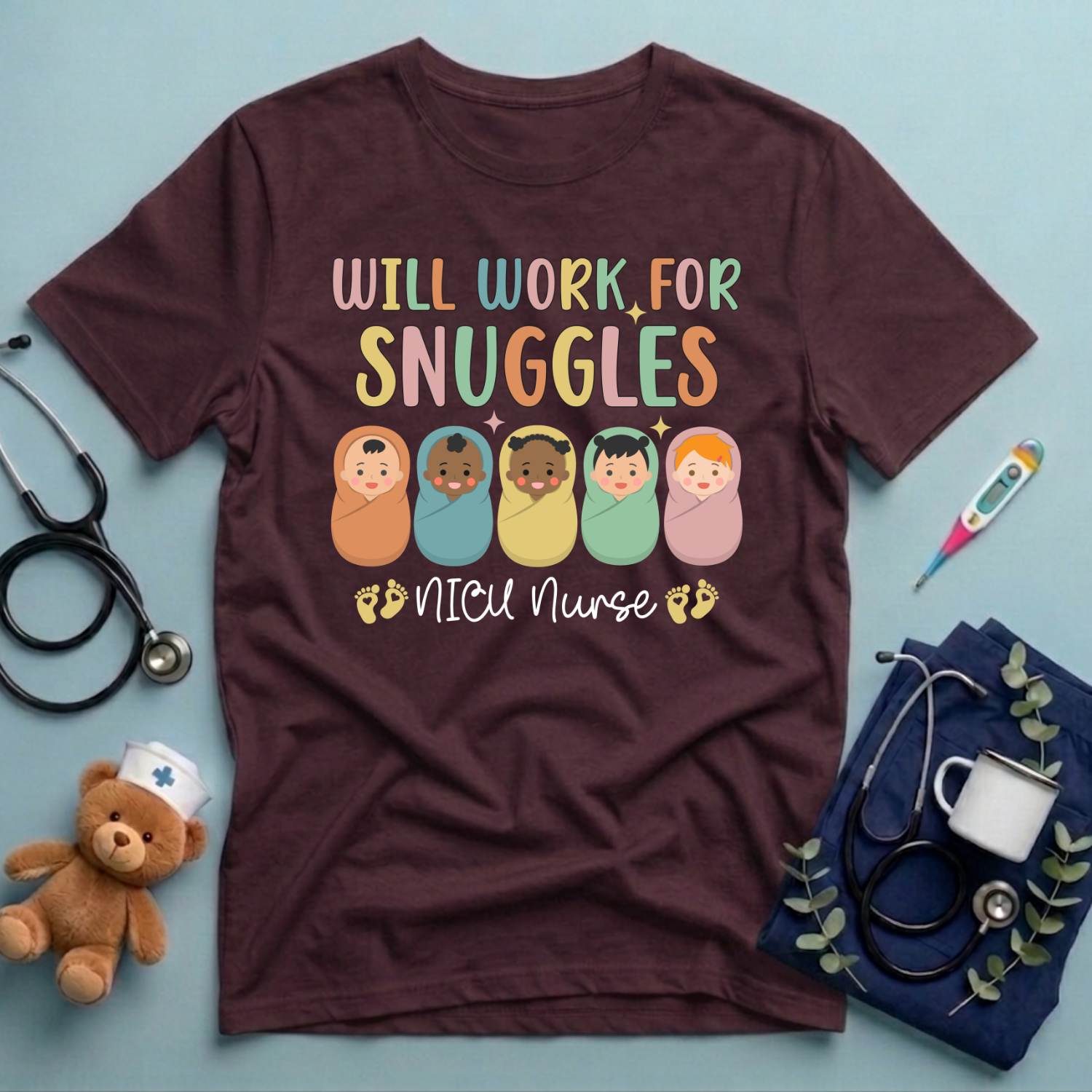 Will Work For Snuggles T-Shirt