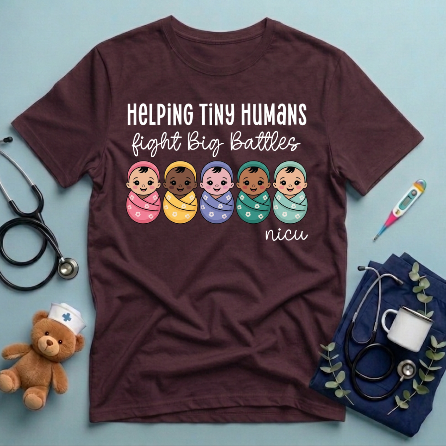 Helping Tiny Humans NICU Nurse T-Shirt