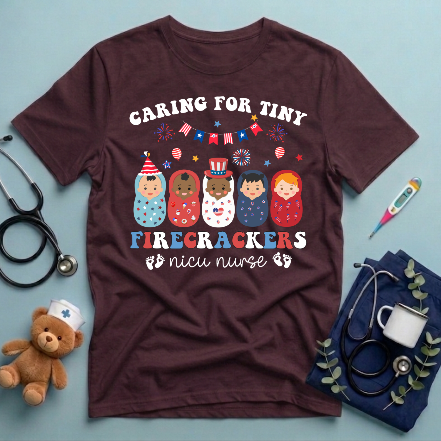 Caring for Tiny Firecrackers T-Shirt