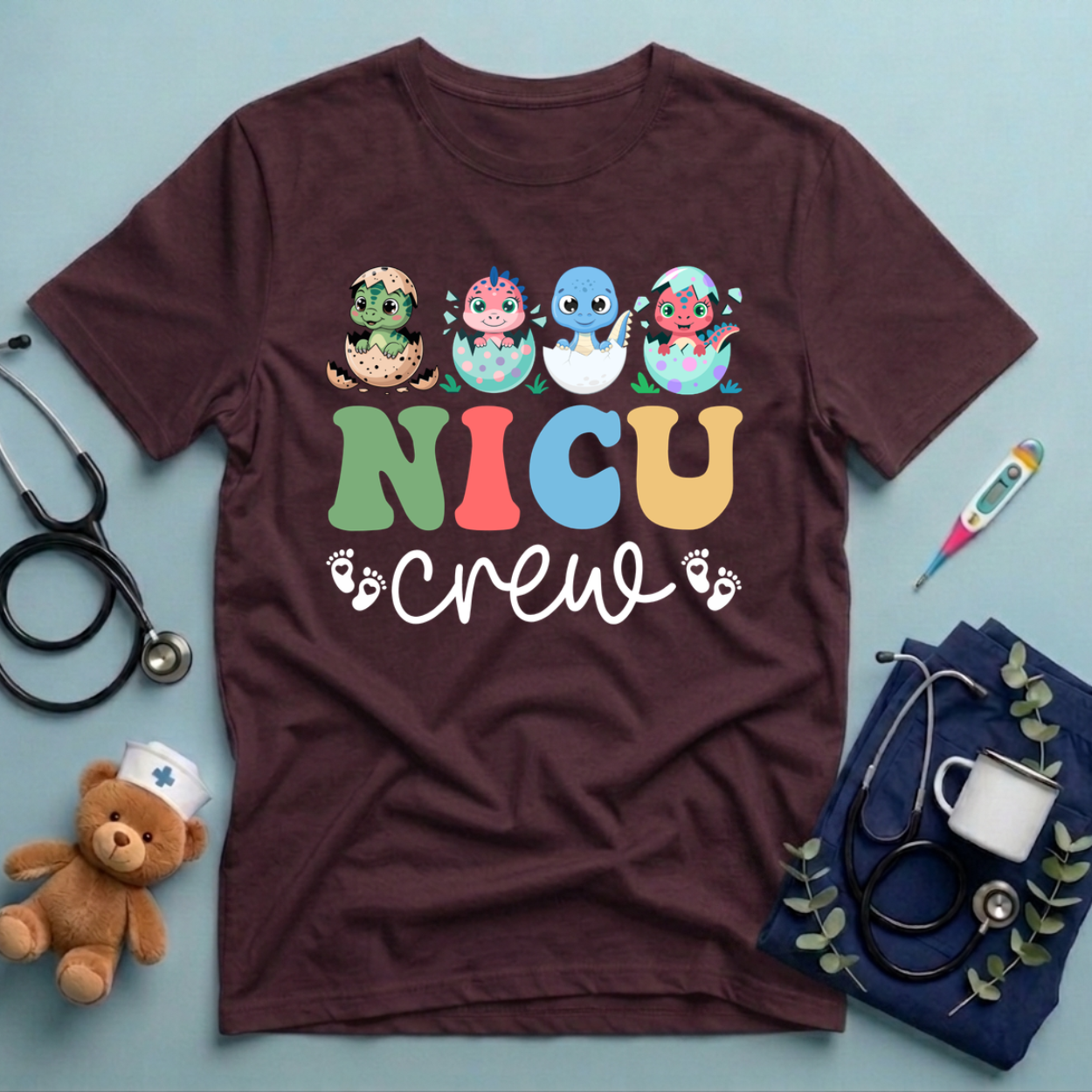 NICU Nurse Dinosaur T-Shirt