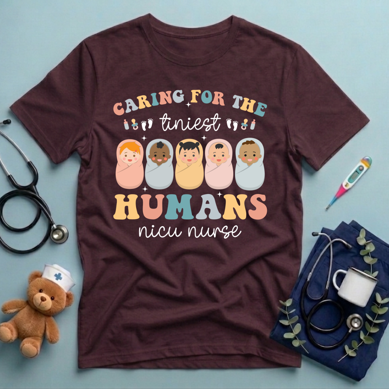 Caring For Tiniest Humans T-Shirt