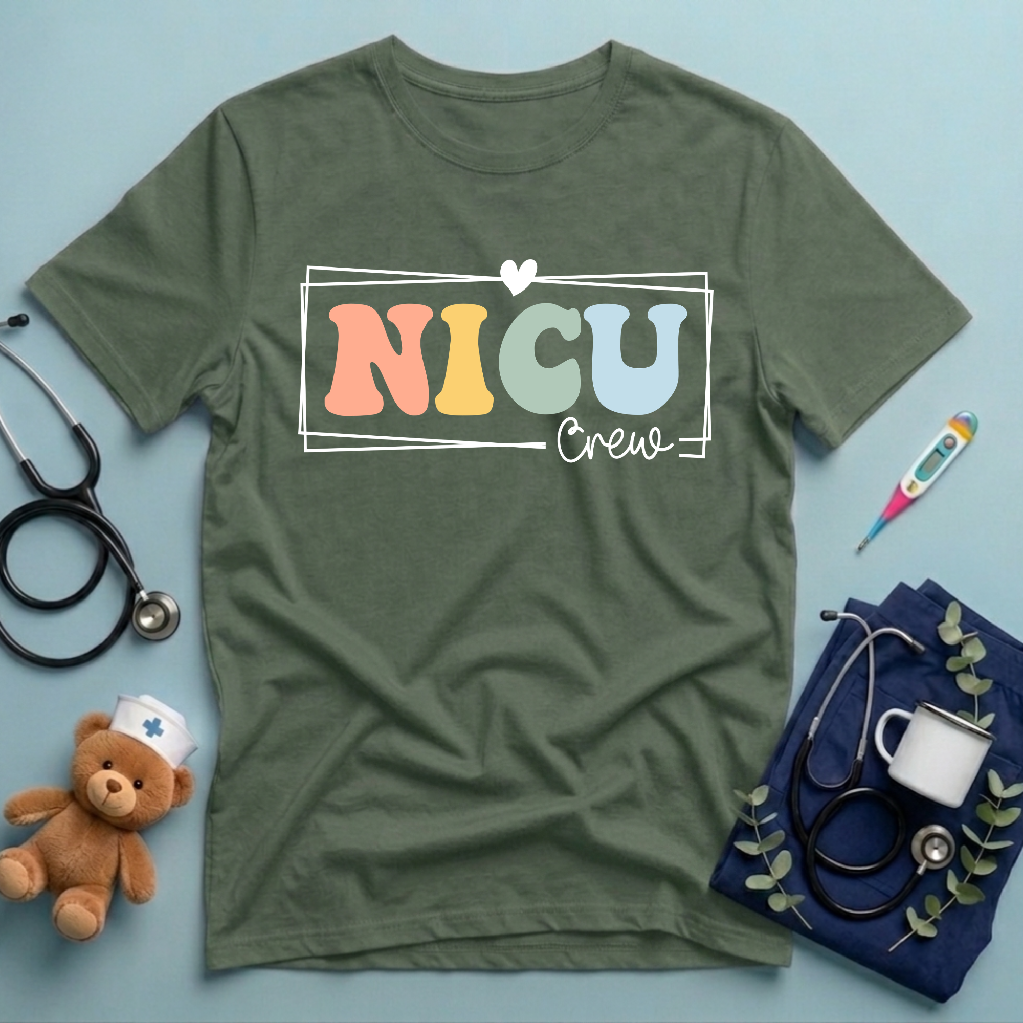 Retro NICU Nurse T-Shirt