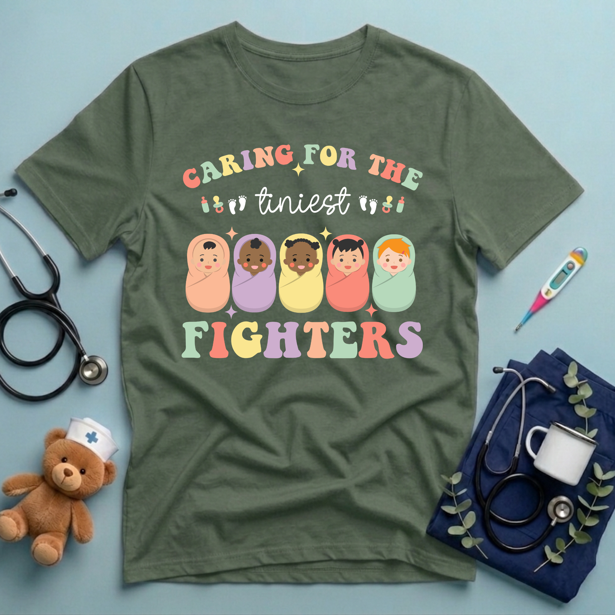 Caring for Tiniest Fighters T-Shirt