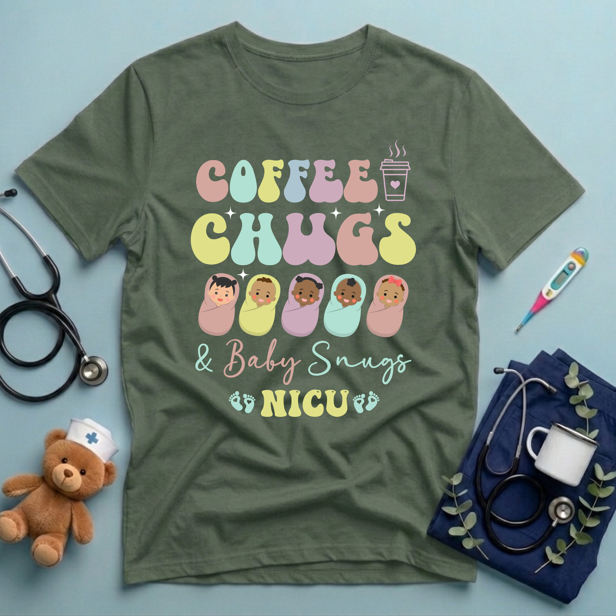Coffee Chugs Baby Snugs T-Shirt