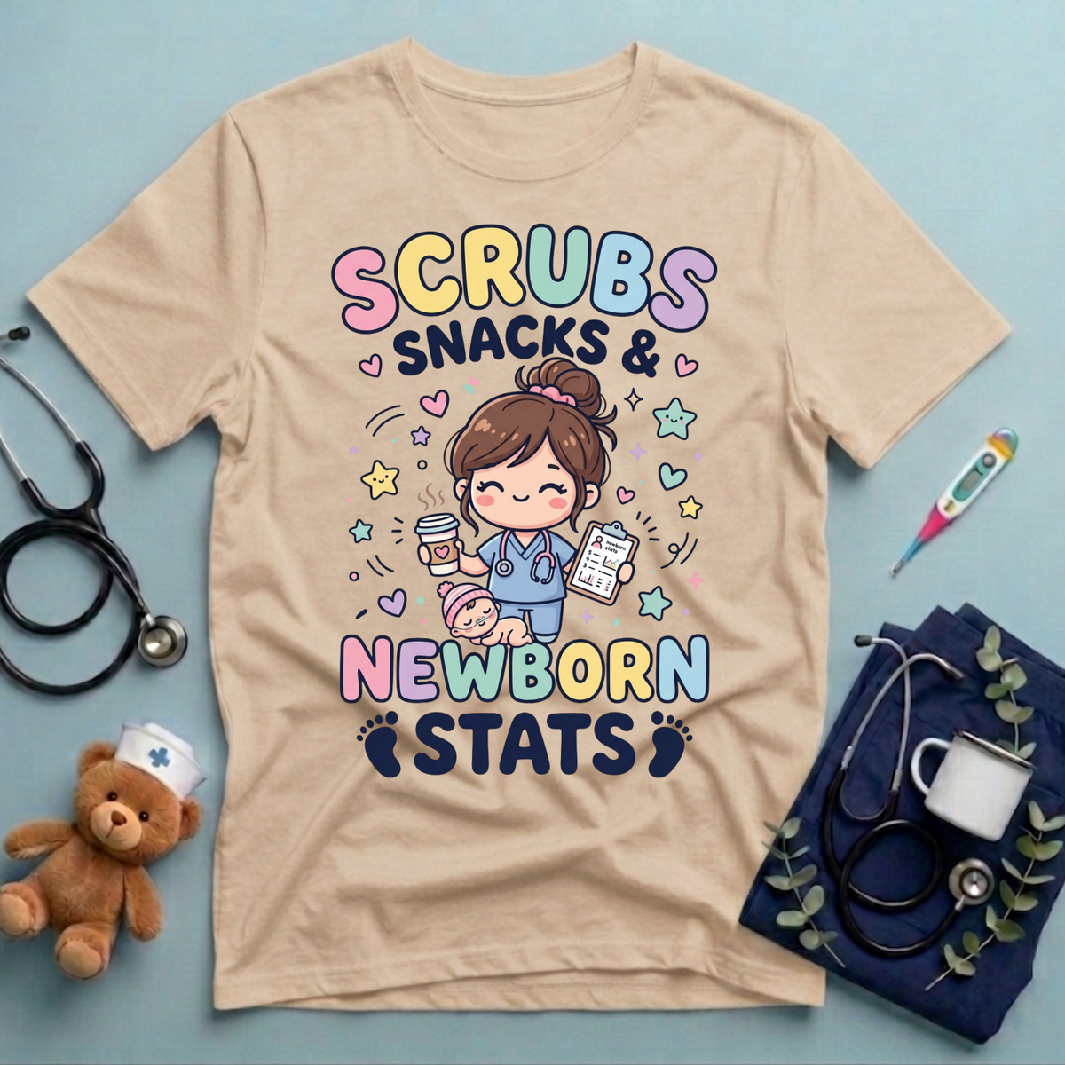 Newborn Stats NICU T-Shirt