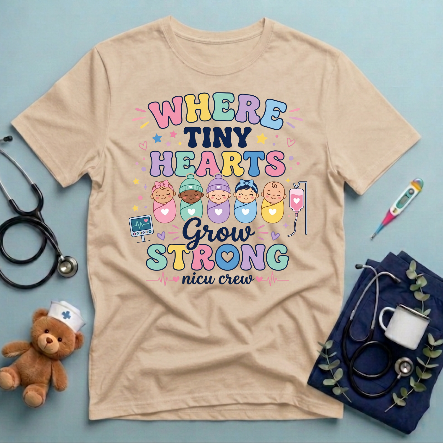 Where Tiny Hearts Grow Strong T-Shirt