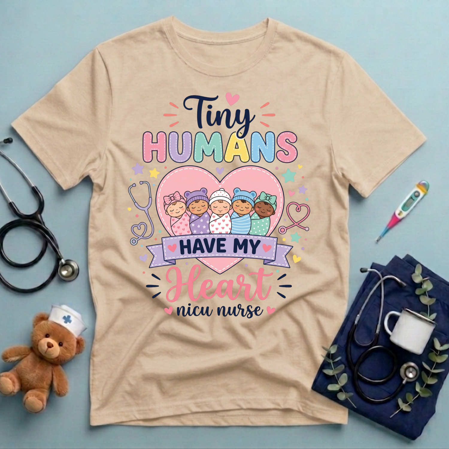 Tiny Humans Have My Heart T-Shirt