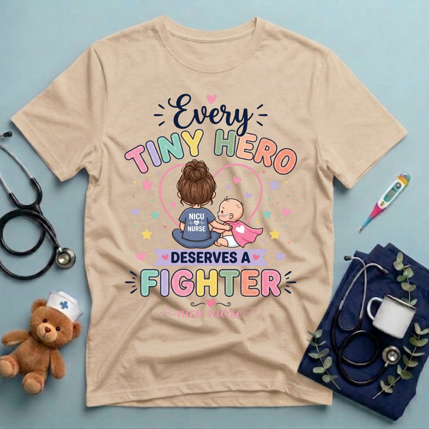 Every Tiny Hero Deserves a Fighter T-Shirt