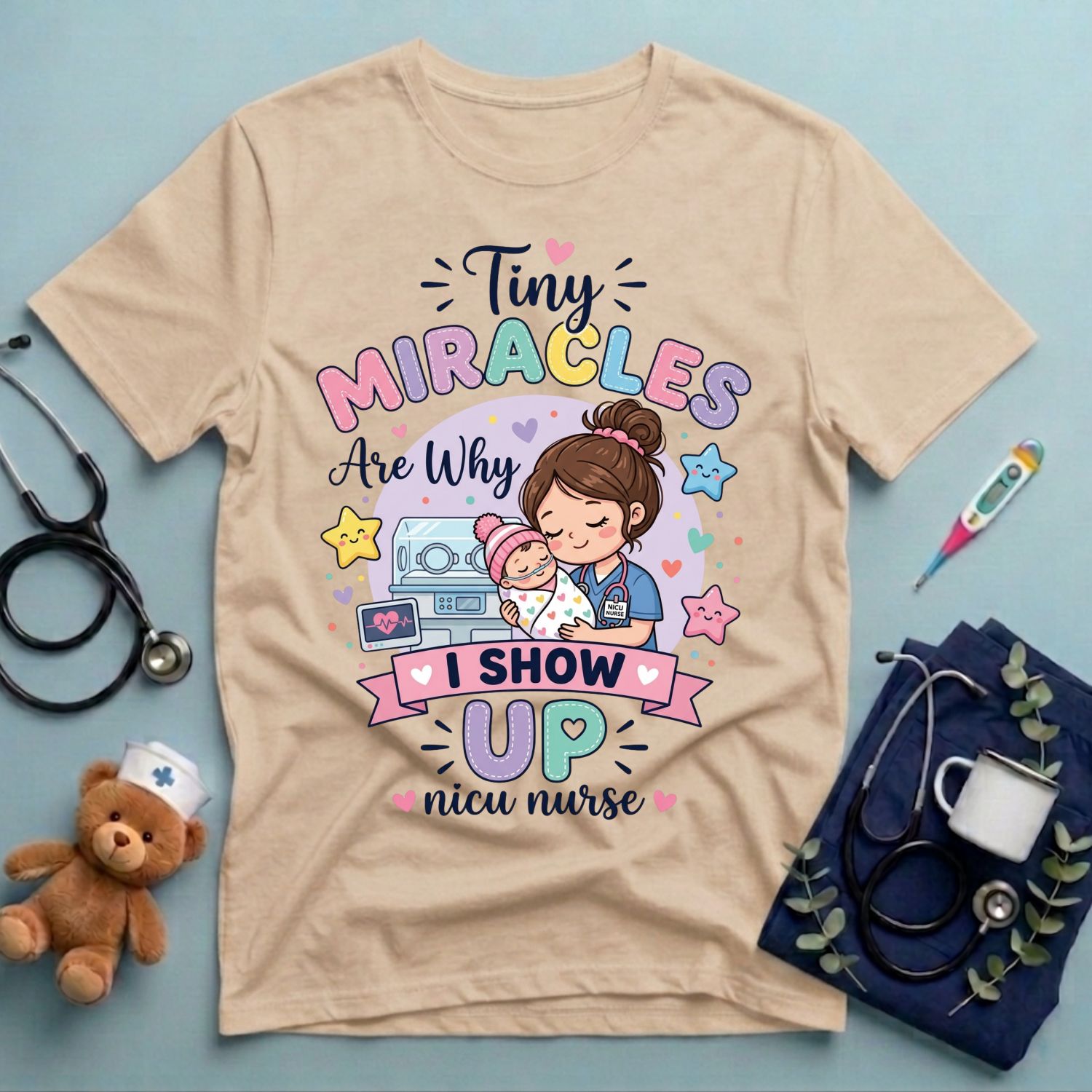 Tiny Miracles Are Why I Show Up T-Shirt