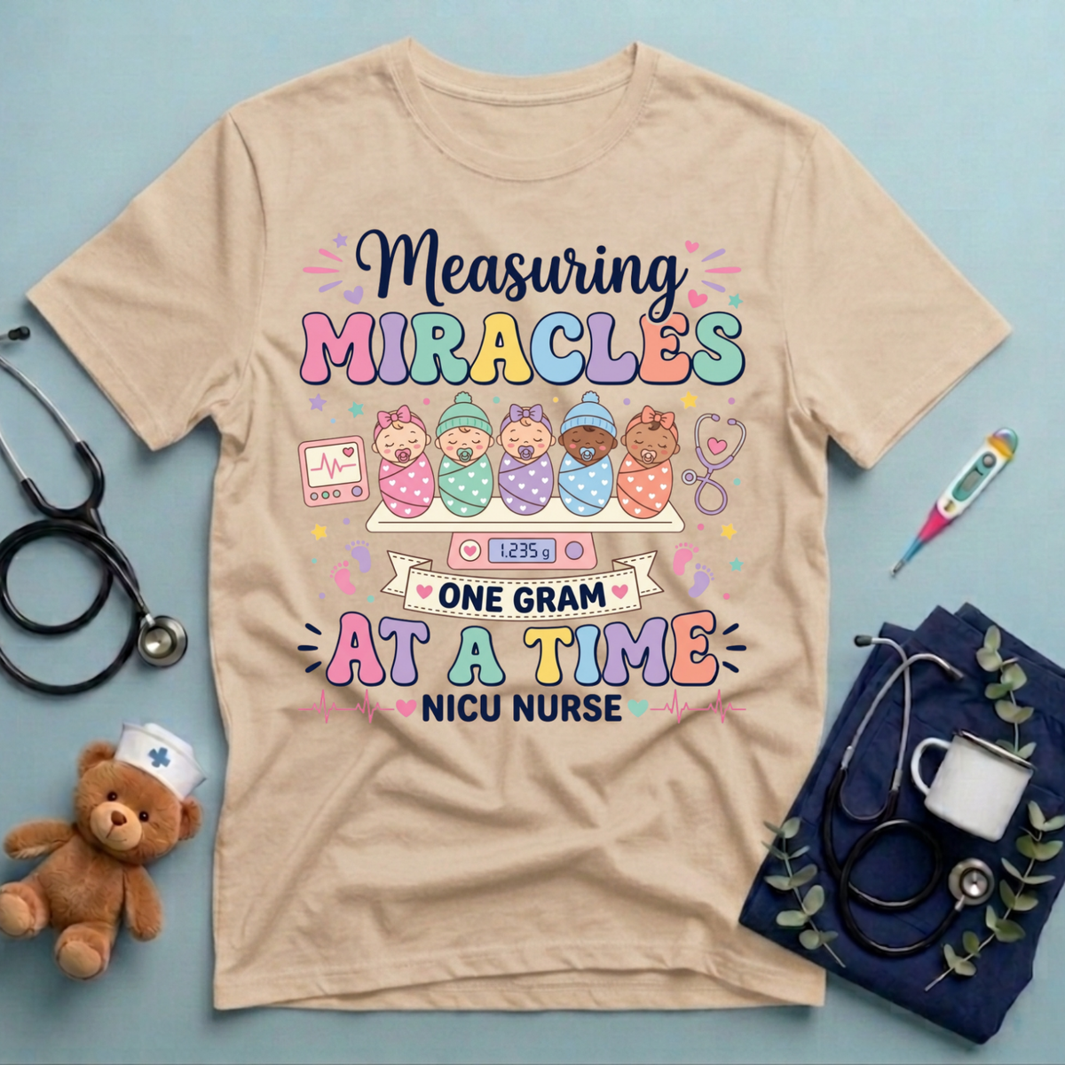 Measuring Miracles One Gram T-Shirt