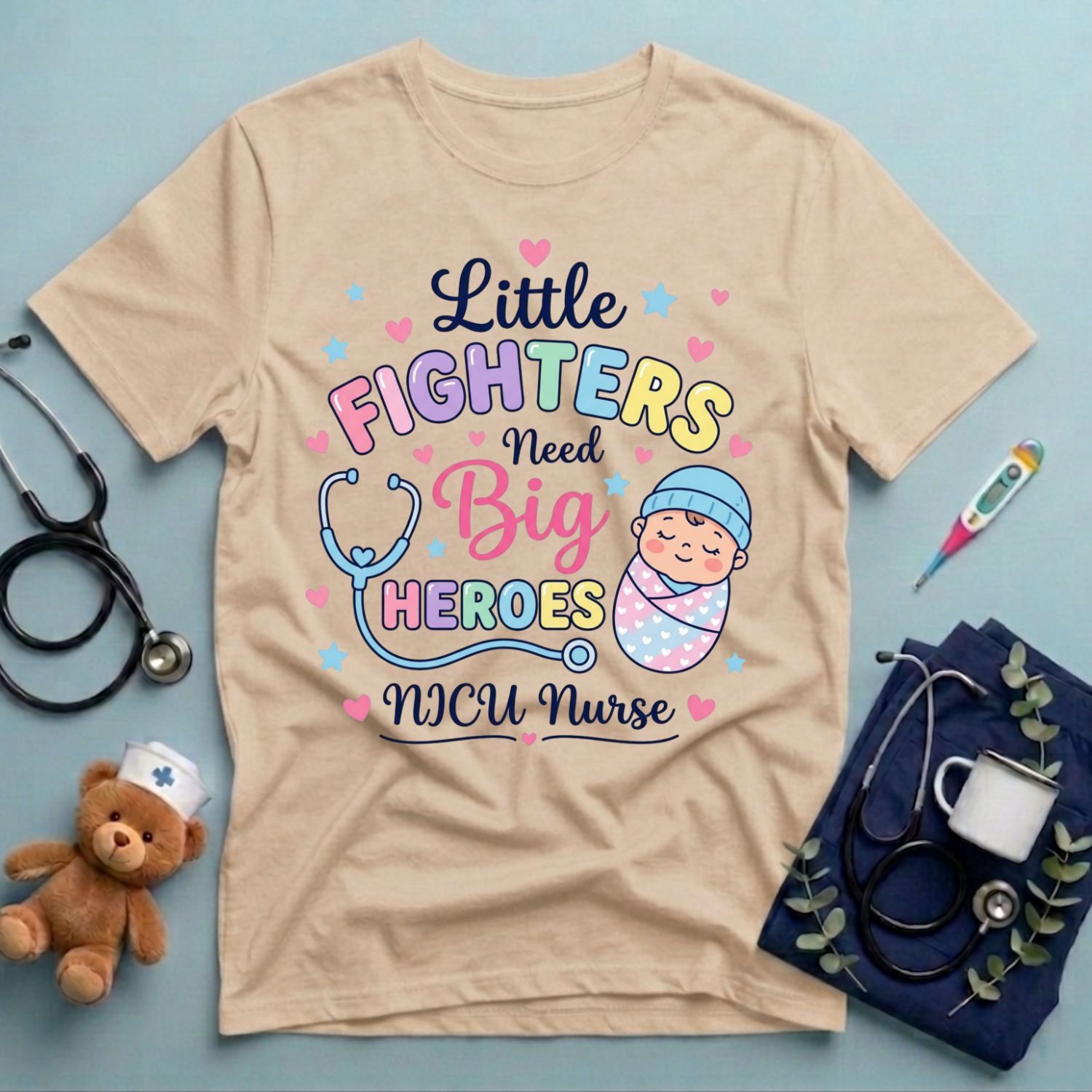 Little Fighters Need Big Heroes T-Shirt