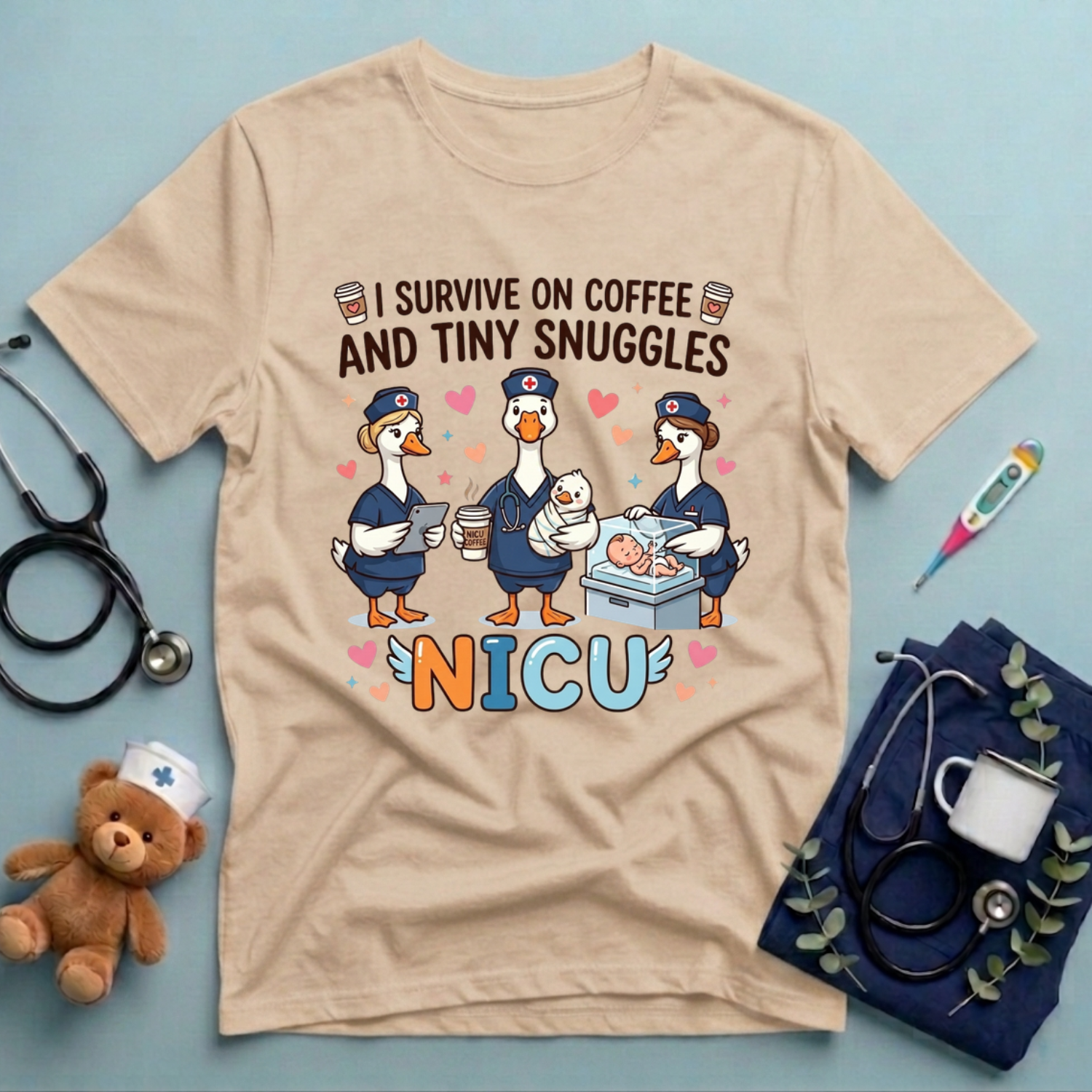 Funny NICU Nurse Gift T-Shirt
