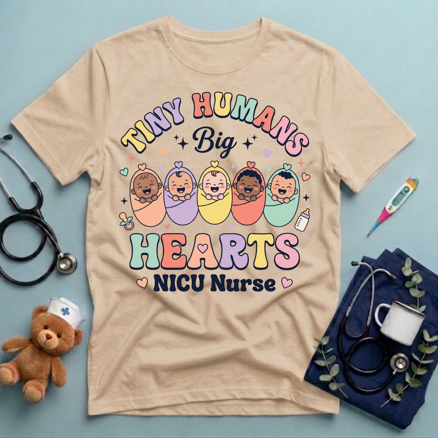 Tiny humans big hearts T-Shirt