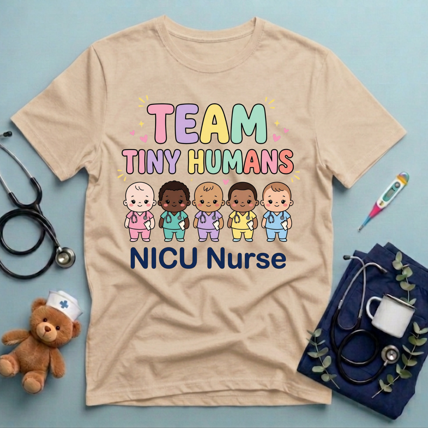 Team Tiny Humans NICU T-Shirt