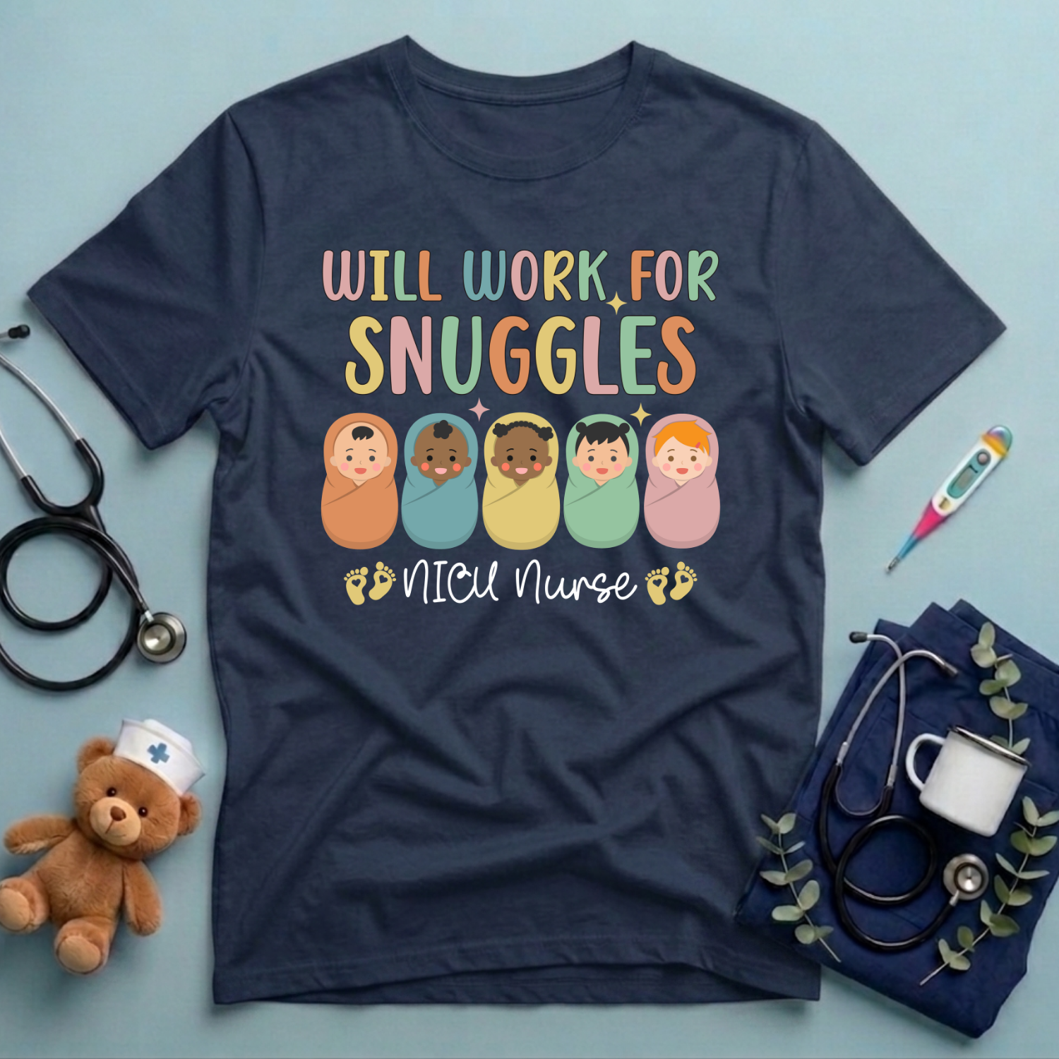 Will Work For Snuggles T-Shirt