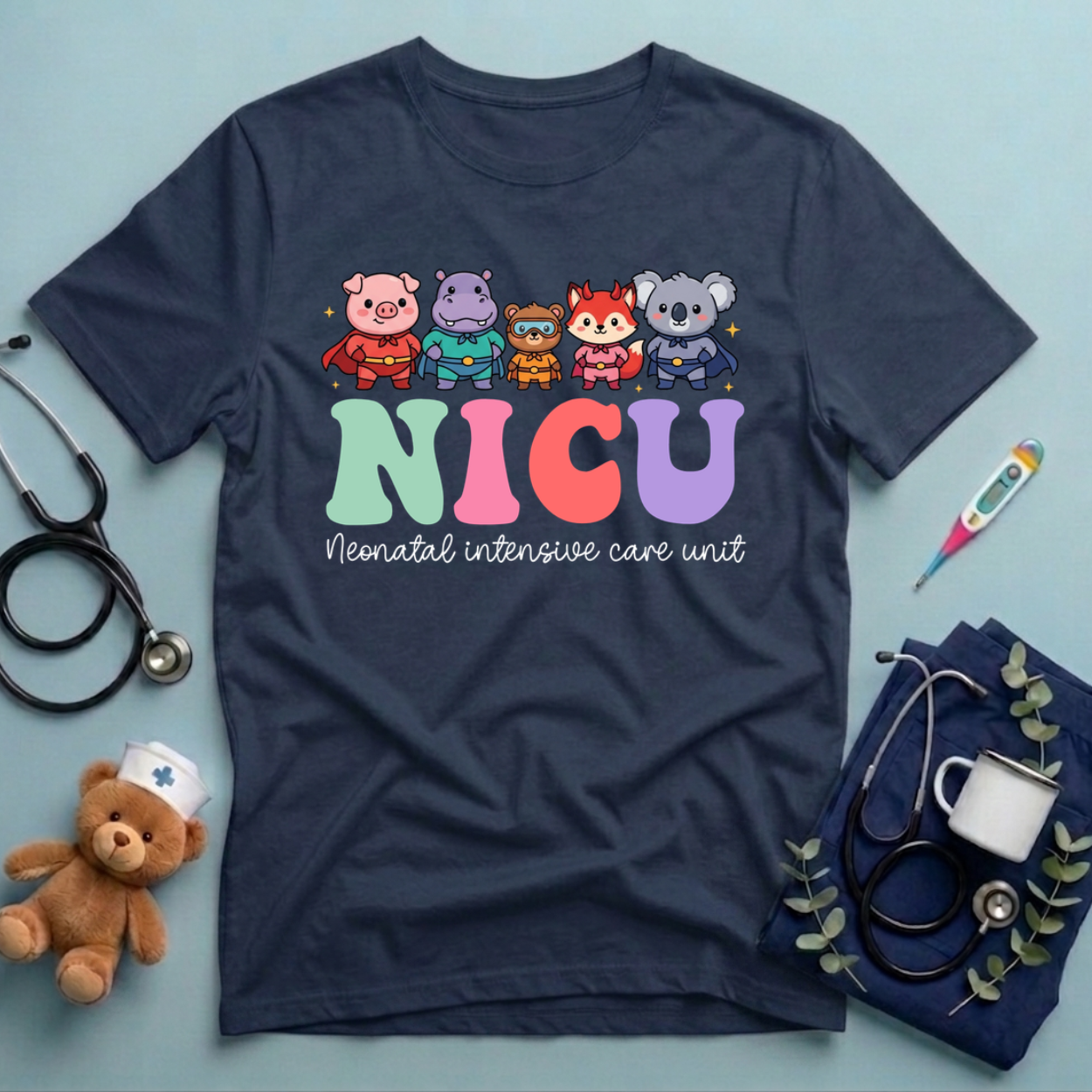 Superheroes Nicu Nurse T-Shirt