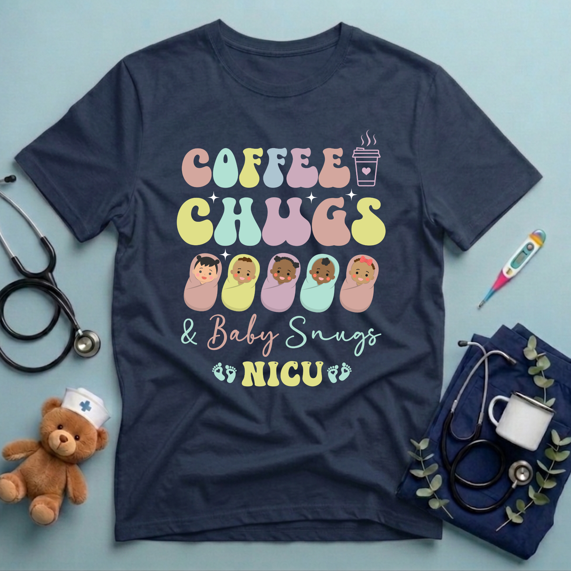 Coffee Chugs Baby Snugs T-Shirt