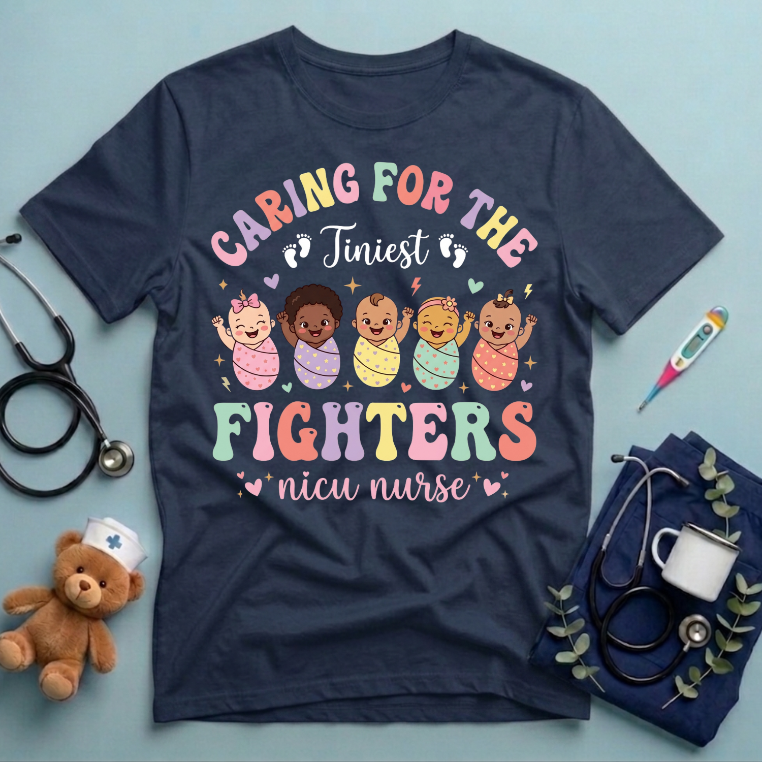 Caring For the Tiniest Fighters T-Shirt
