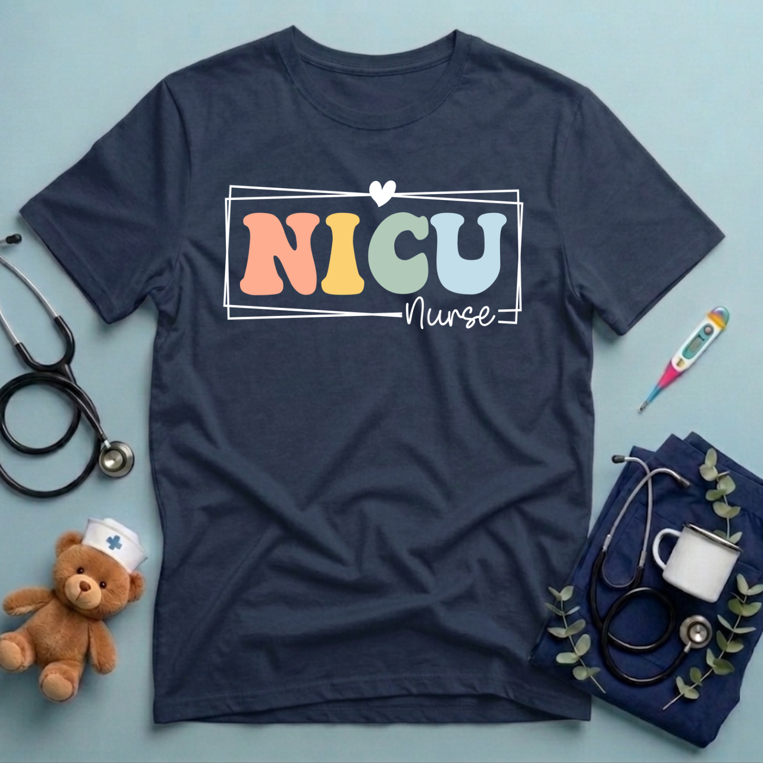 Retro NICU Gift For Nurse T-Shirt