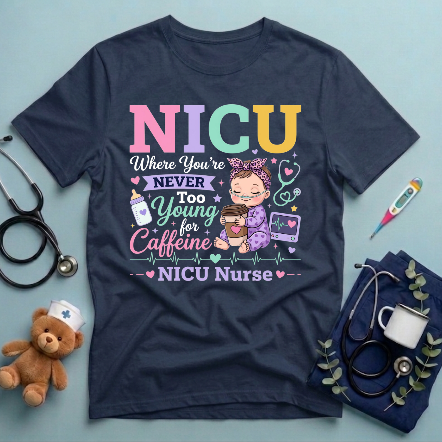 Never Too Young For Caffeine T-Shirt