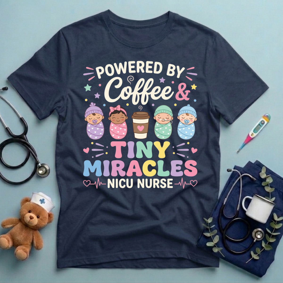 Powered By Coffee & Miracles T-Shirt