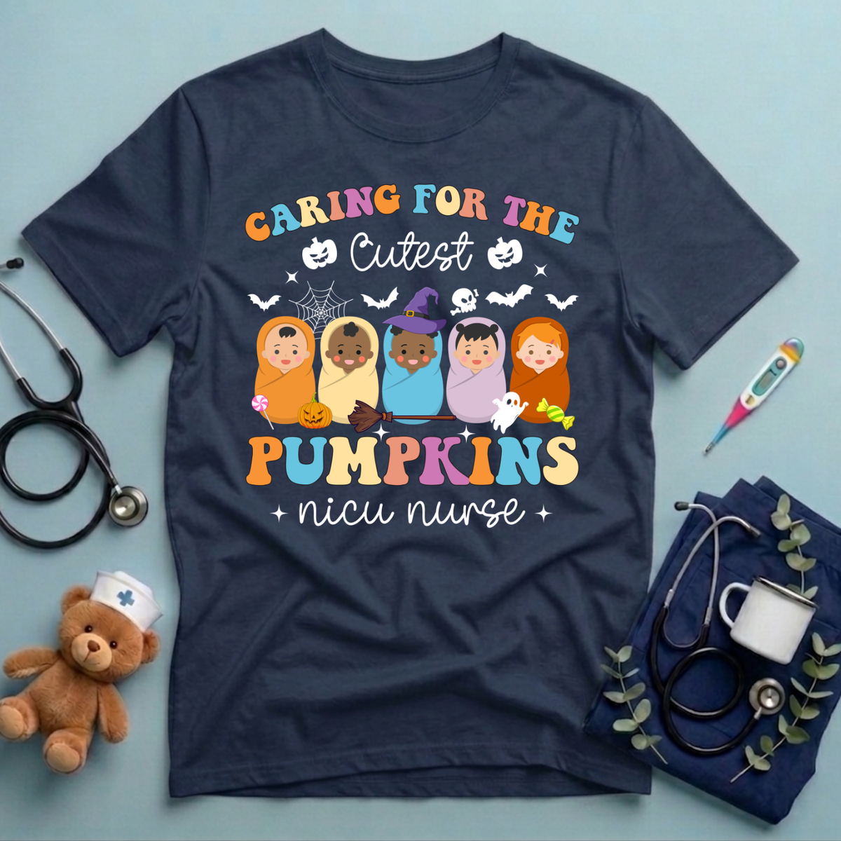Caring for Cutest Pumpkins T-Shirt