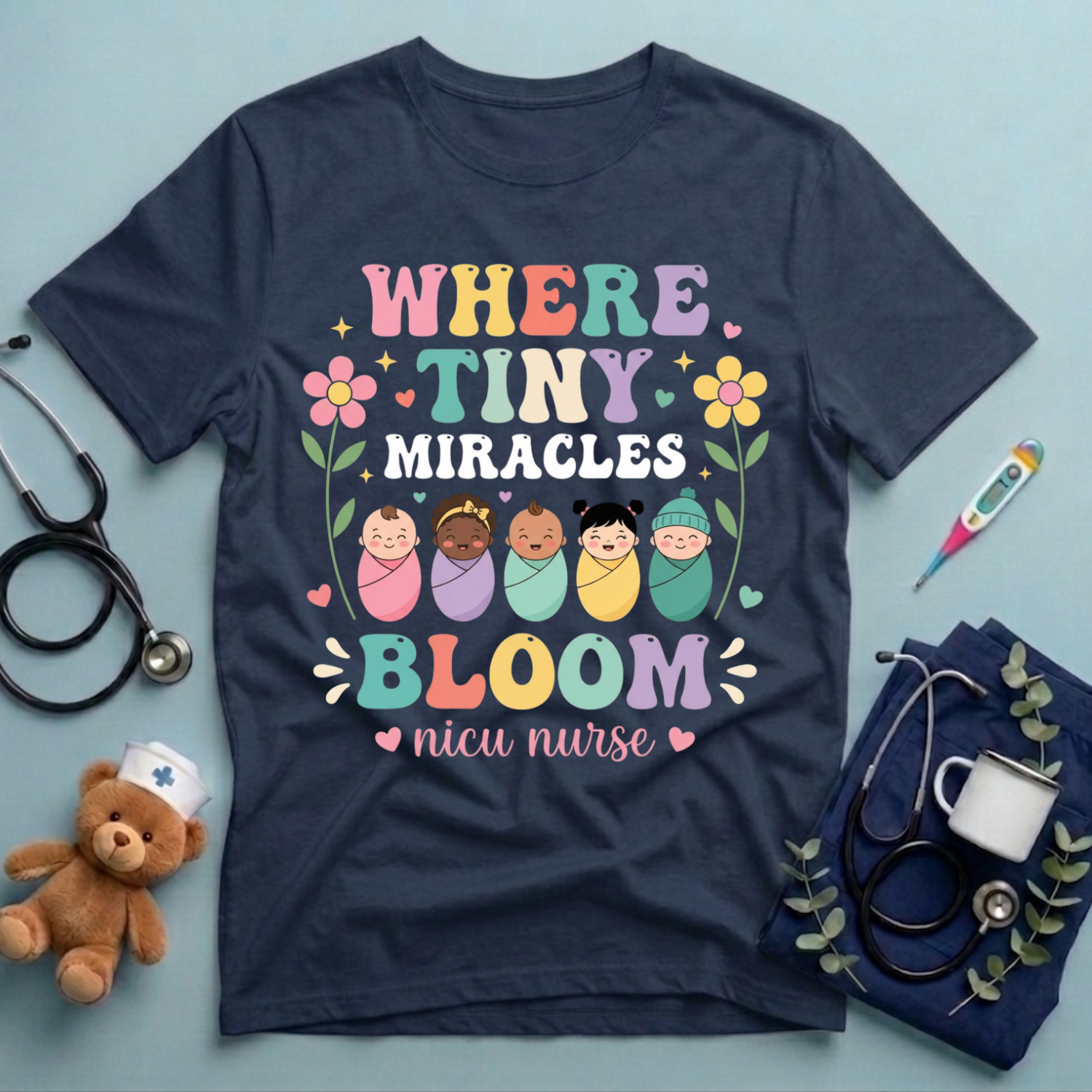 Where Tiny Miracles Bloom T-Shirt