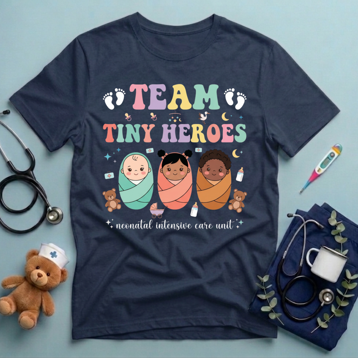 Team Tiny Heroes NICU T-Shirt