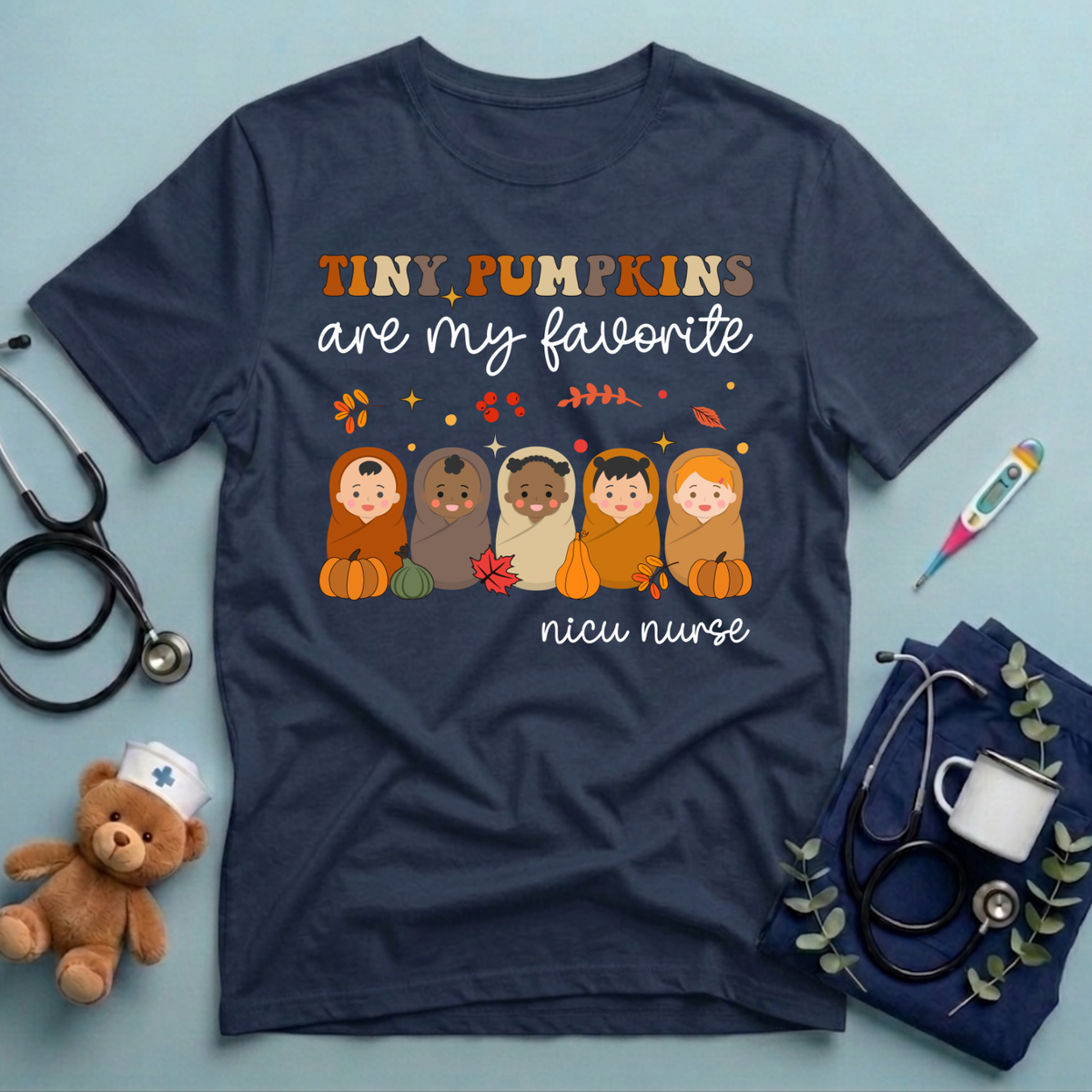 Tiny Pumpkins NICU Fall T-Shirt