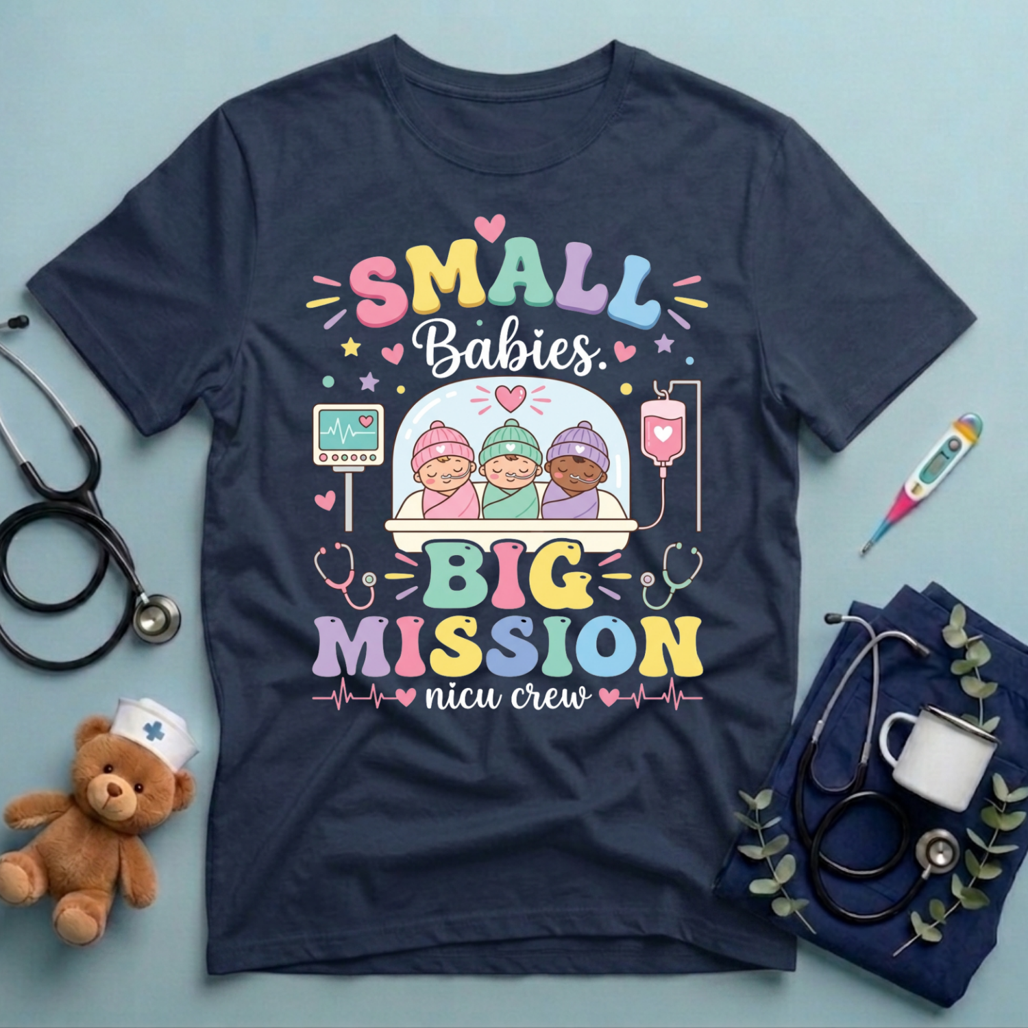 Small Babies. Big Mission T-Shirt