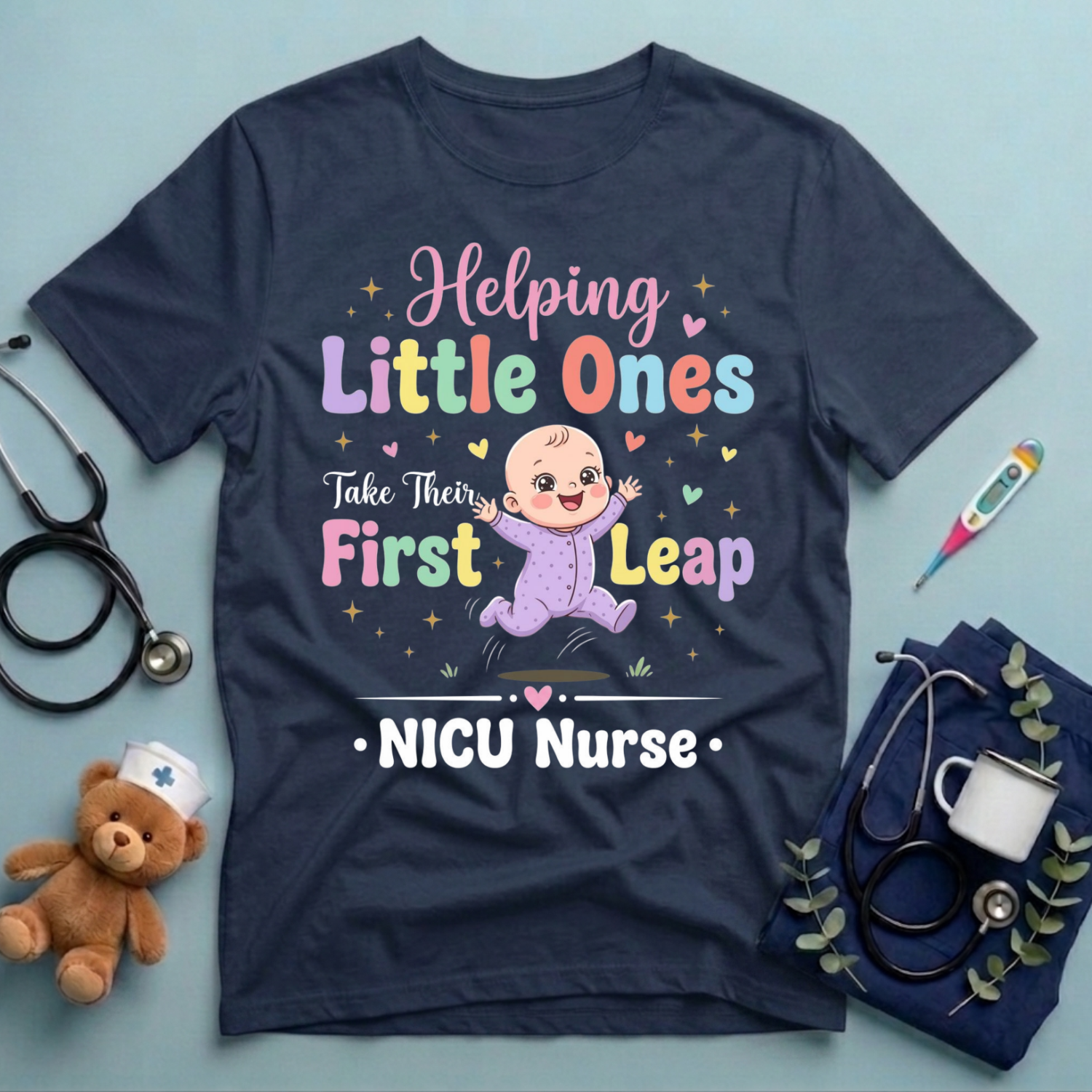 NICU Nurse Helping Little Ones T-Shirt